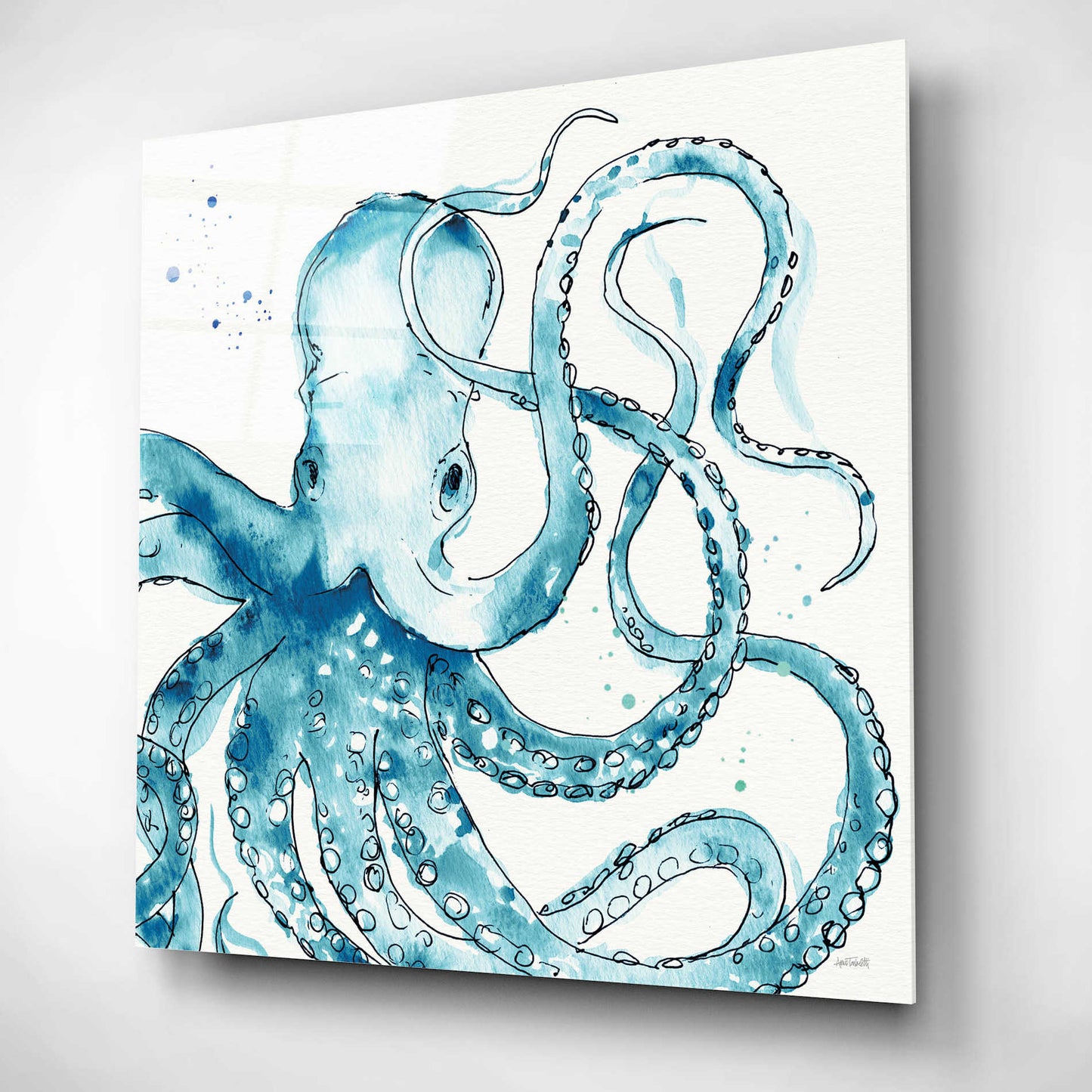 Epic Art 'Deep Sea VIII' by Ann Tavoletti, Acrylic Glass Wall Art,12x12