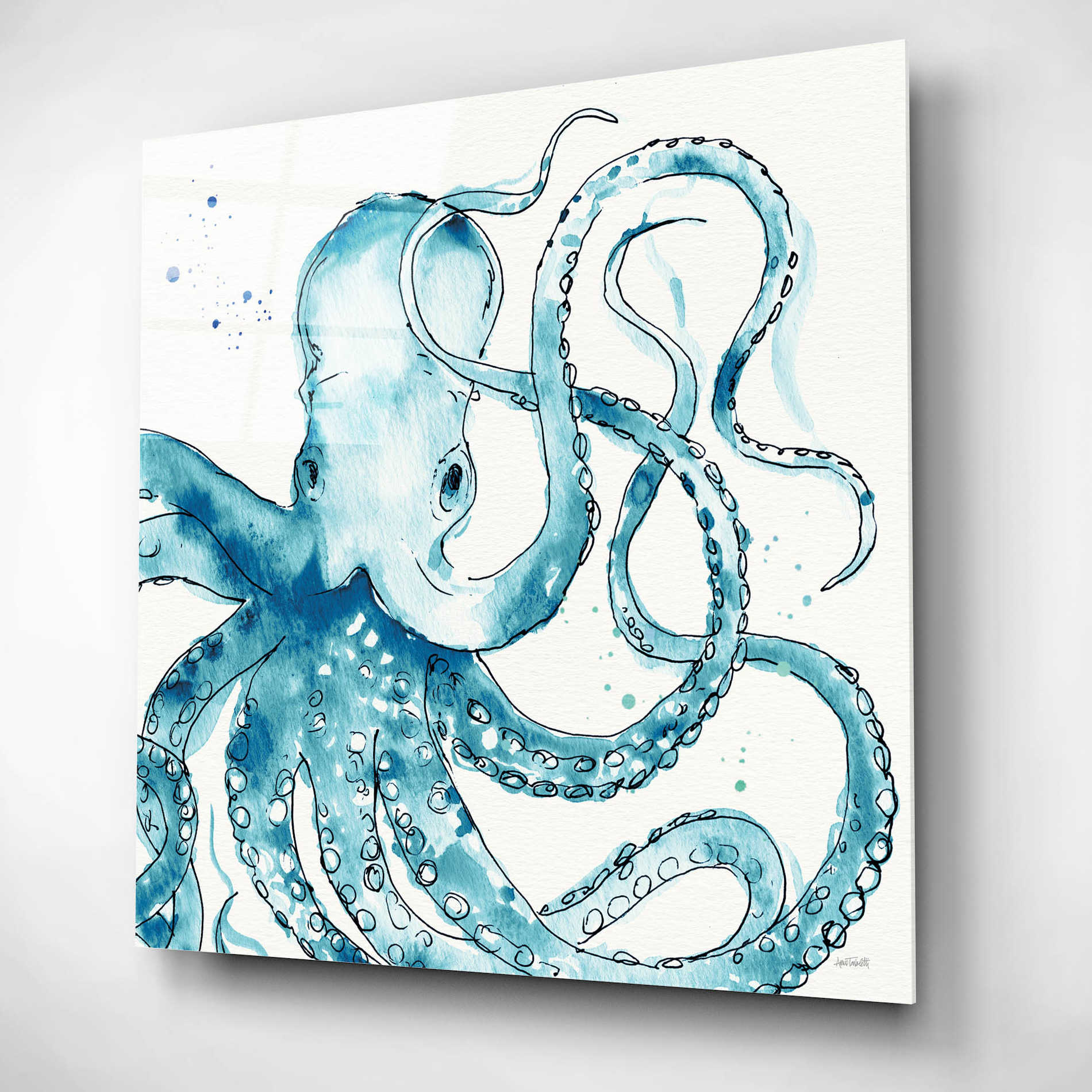 Epic Art 'Deep Sea VIII' by Ann Tavoletti, Acrylic Glass Wall Art,12x12