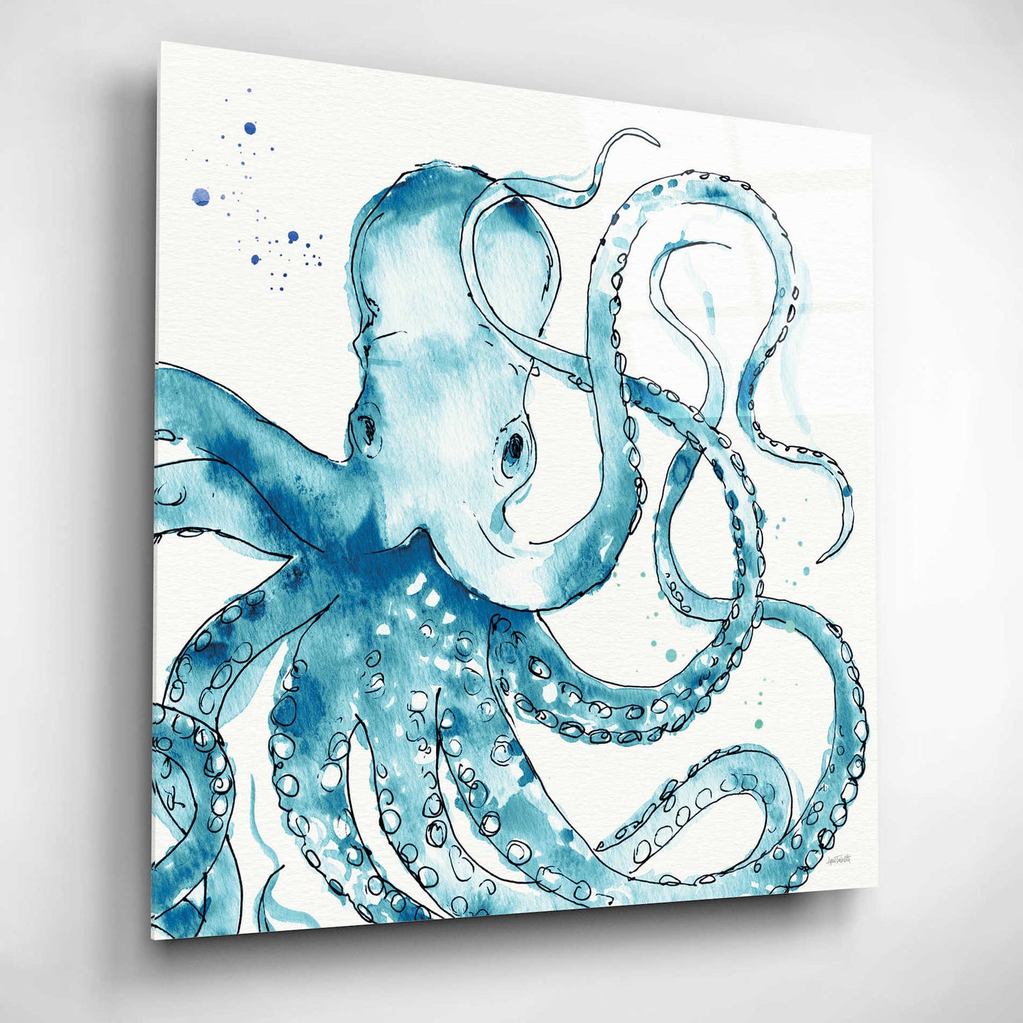 Epic Art 'Deep Sea VIII' by Ann Tavoletti, Acrylic Glass Wall Art,12x12