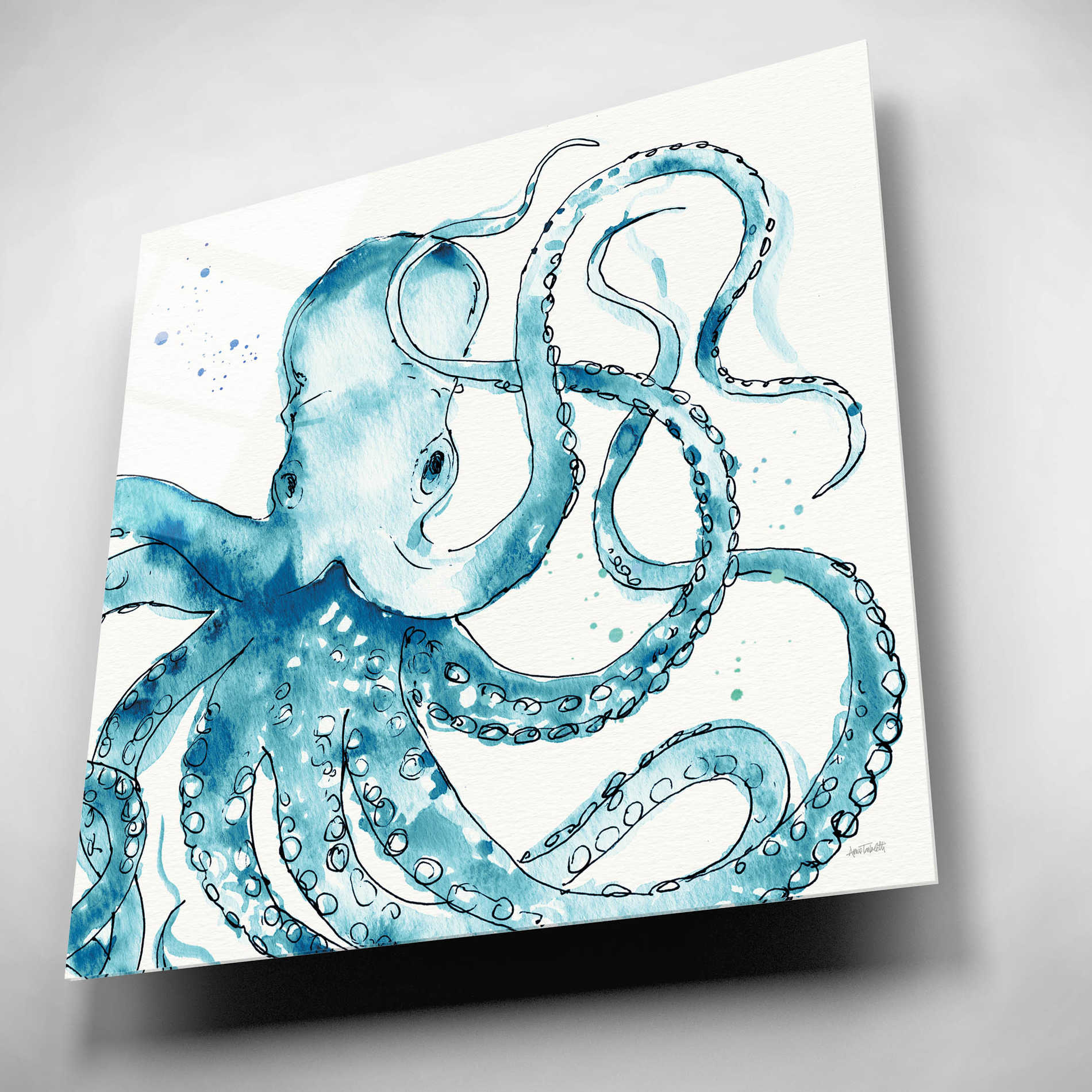 Epic Art 'Deep Sea VIII' by Ann Tavoletti, Acrylic Glass Wall Art,12x12