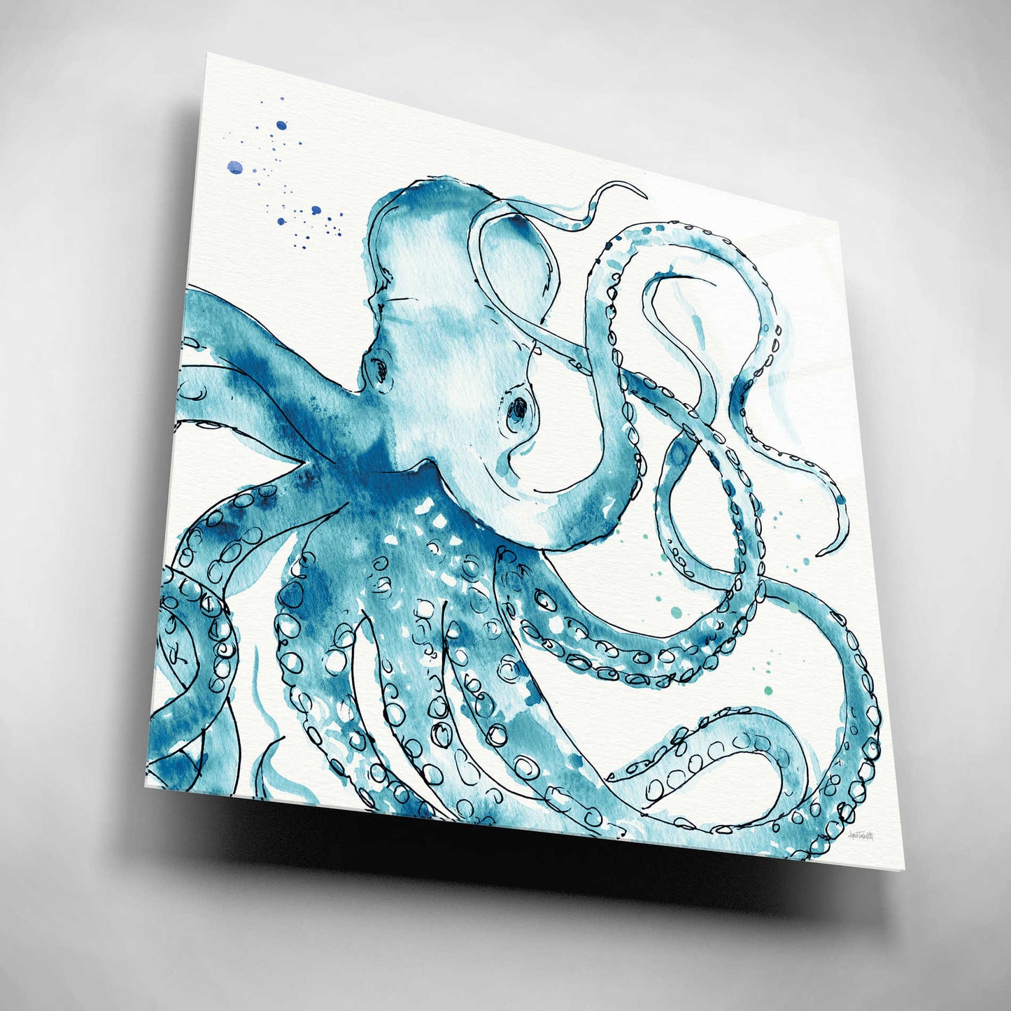 Epic Art 'Deep Sea VIII' by Ann Tavoletti, Acrylic Glass Wall Art,12x12