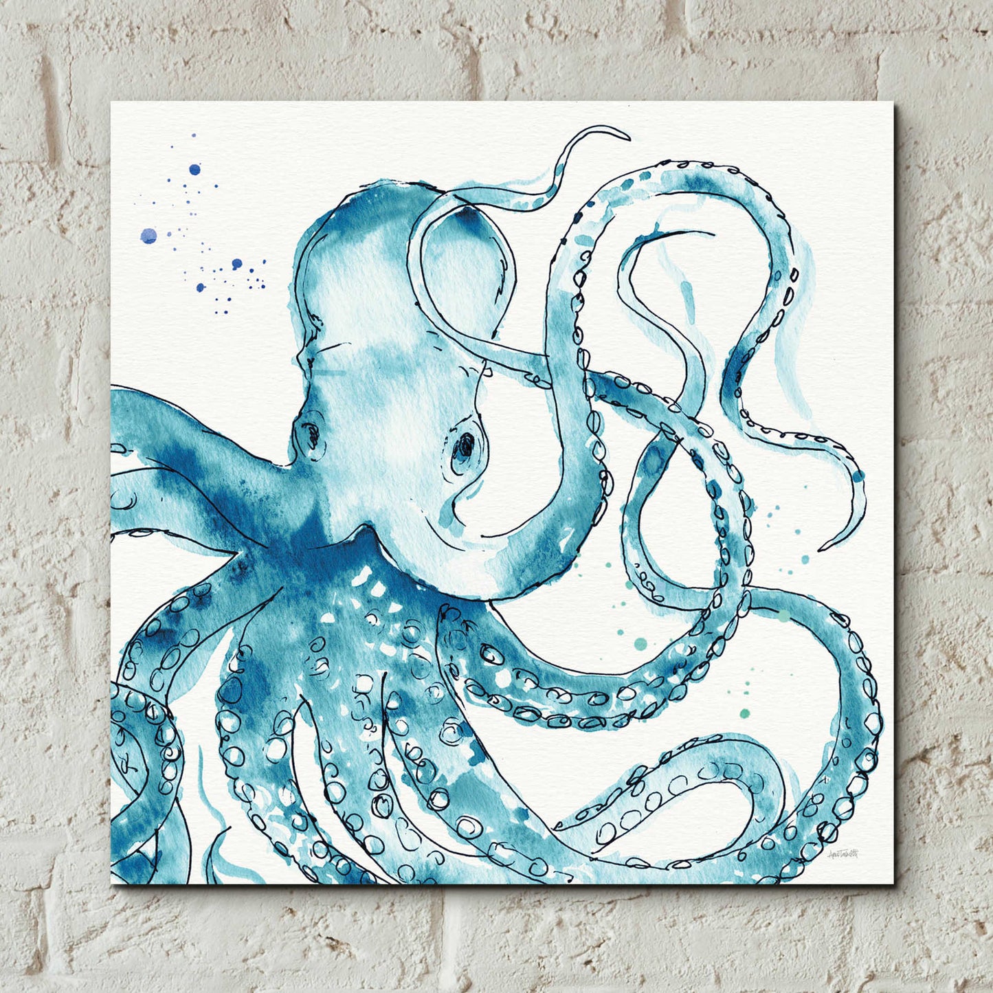 Epic Art 'Deep Sea VIII' by Ann Tavoletti, Acrylic Glass Wall Art,12x12