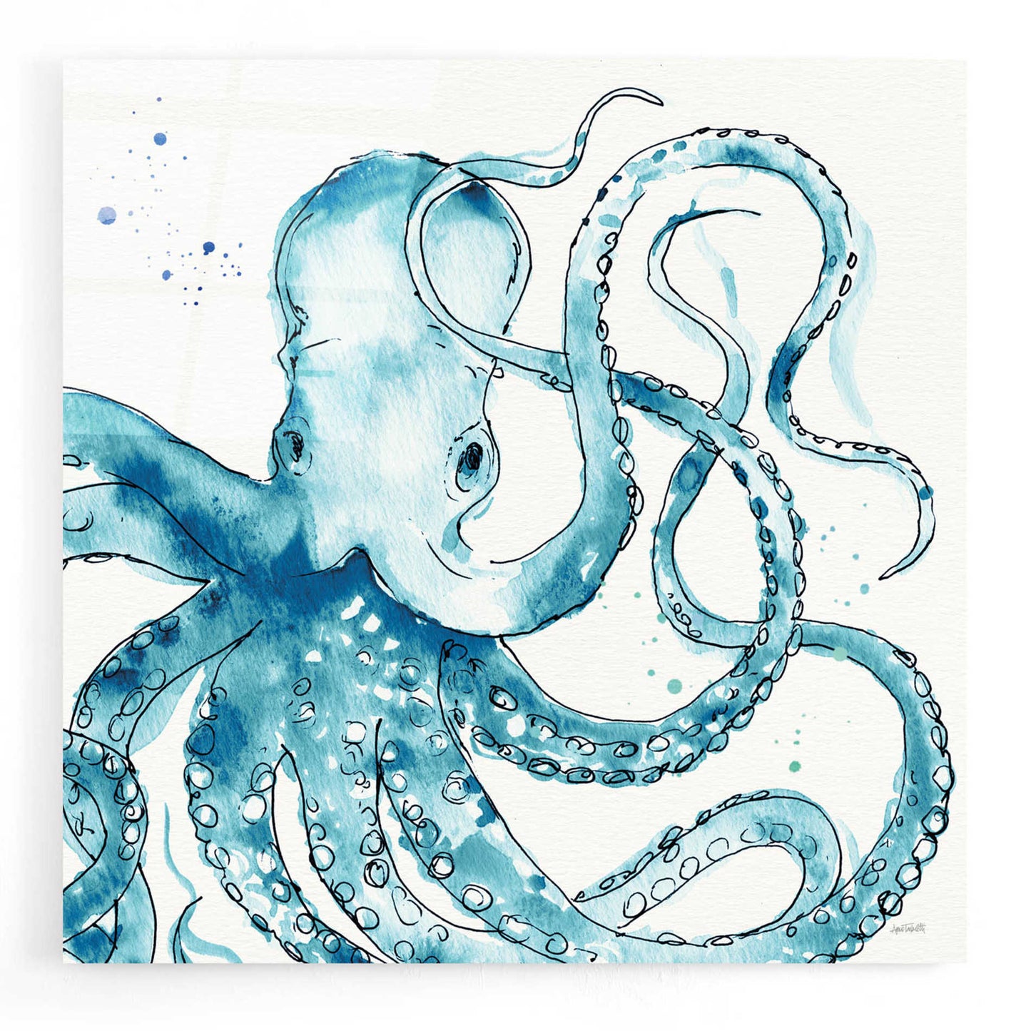 Epic Art 'Deep Sea VIII' by Ann Tavoletti, Acrylic Glass Wall Art,12x12