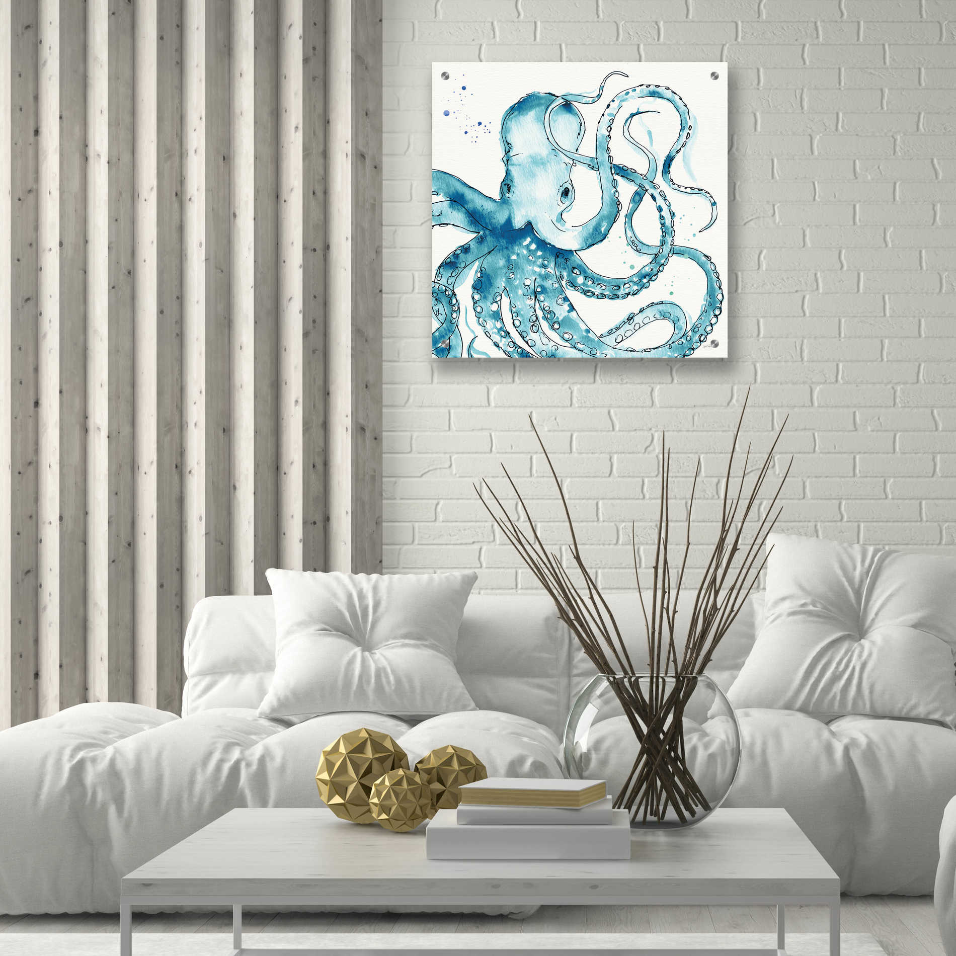 Epic Art 'Deep Sea VIII' by Ann Tavoletti, Acrylic Glass Wall Art,24x24