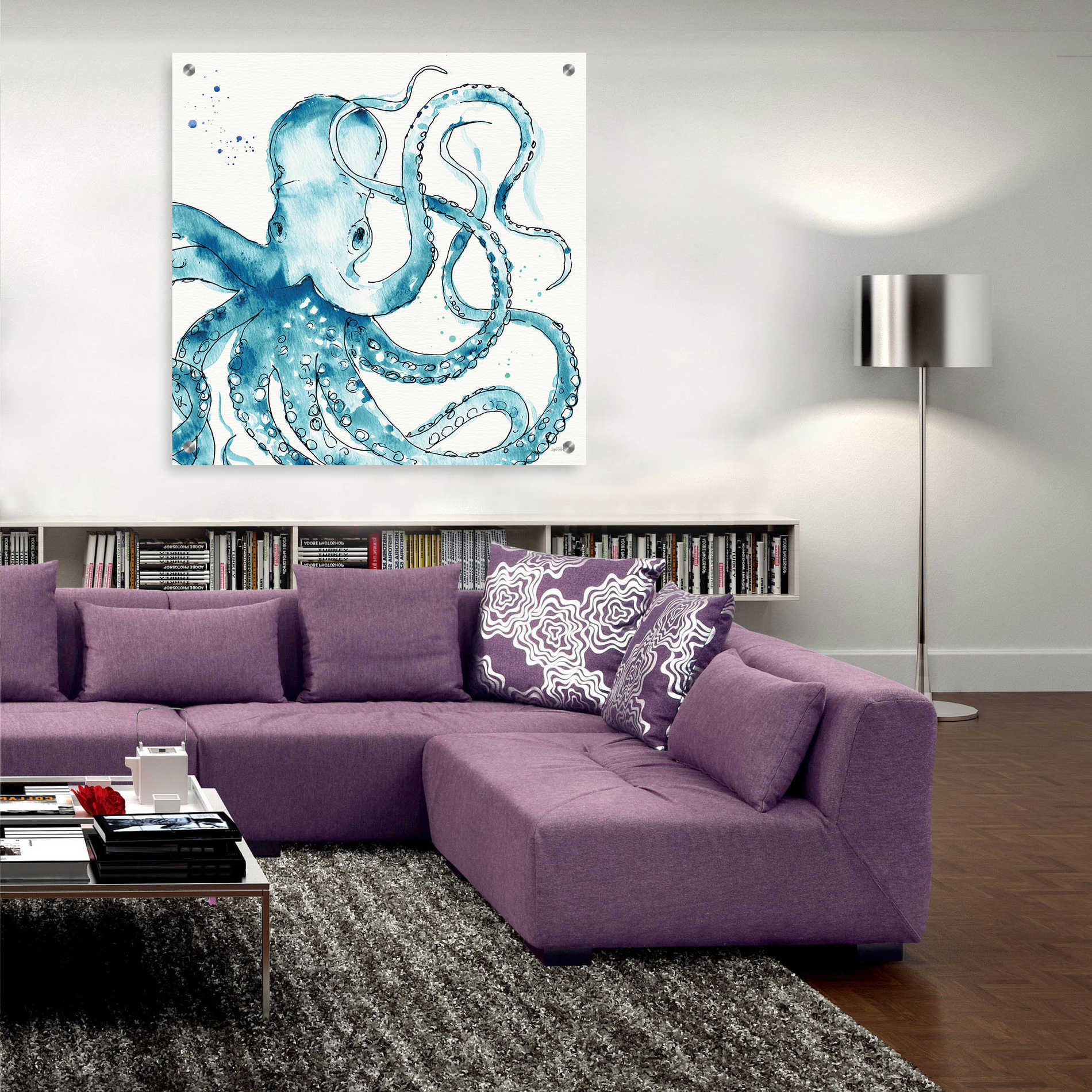 Epic Art 'Deep Sea VIII' by Ann Tavoletti, Acrylic Glass Wall Art,36x36