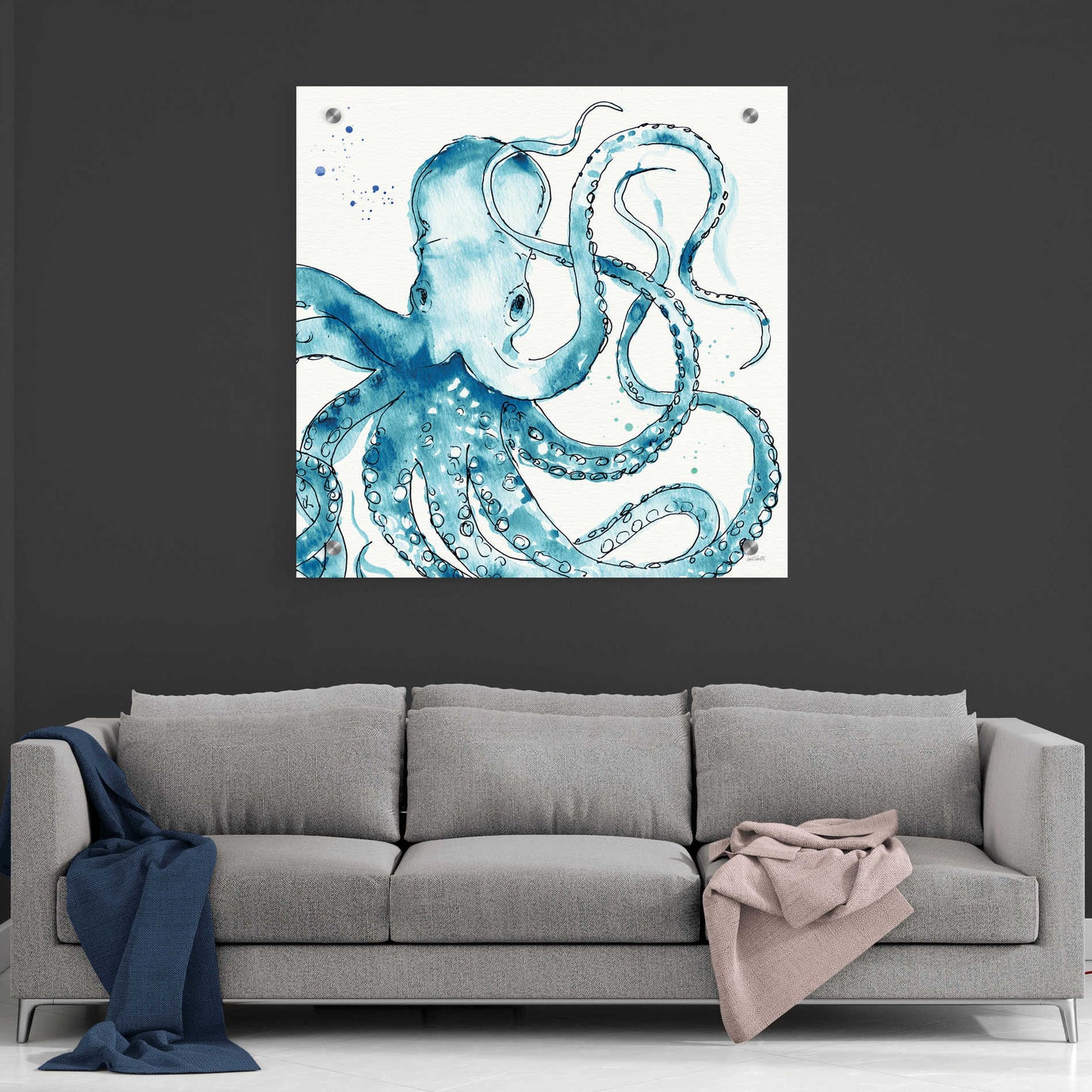 Epic Art 'Deep Sea VIII' by Ann Tavoletti, Acrylic Glass Wall Art,36x36