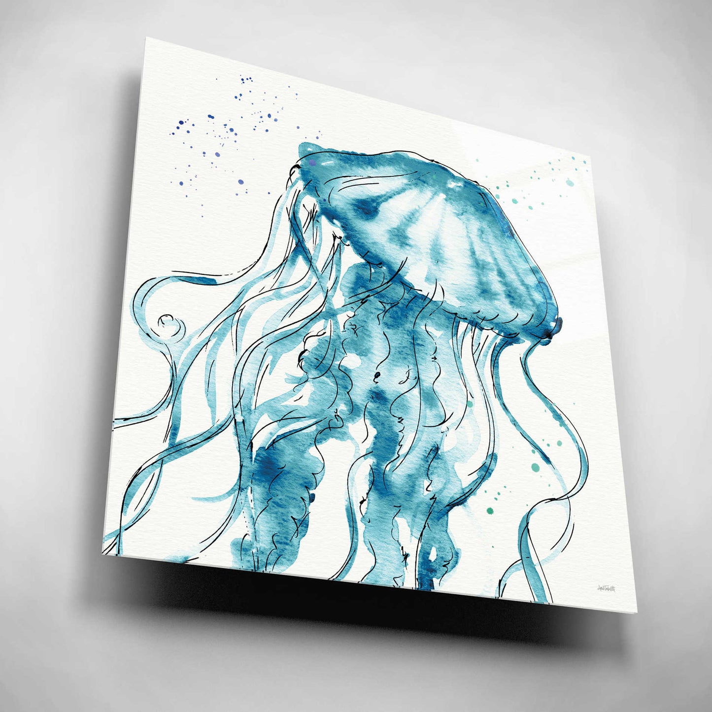 Epic Art 'Deep Sea X' by Ann Tavoletti, Acrylic Glass Wall Art,12x12