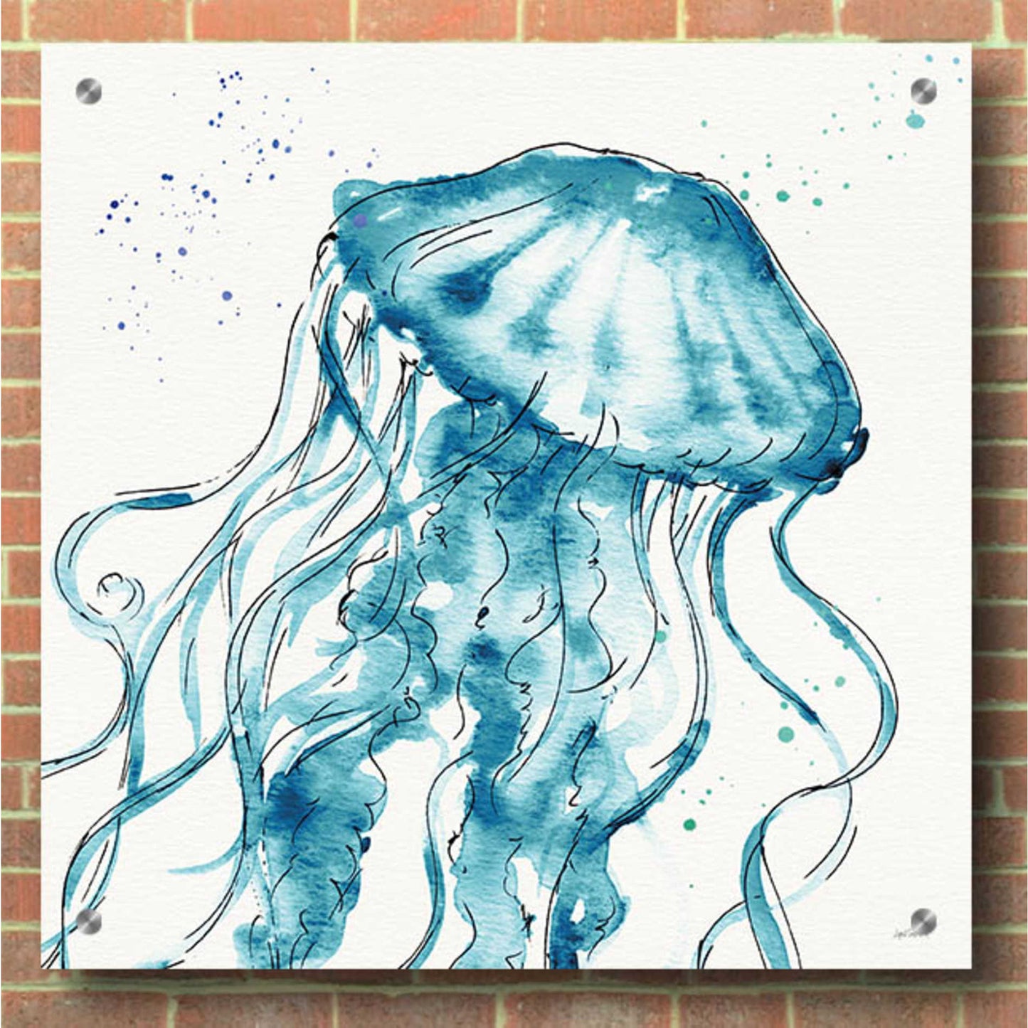 Epic Art 'Deep Sea X' by Ann Tavoletti, Acrylic Glass Wall Art,36x36