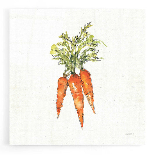 Epic Art 'Veggie Market V Carrots' by Ann Tavoletti, Acrylic Glass Wall Art