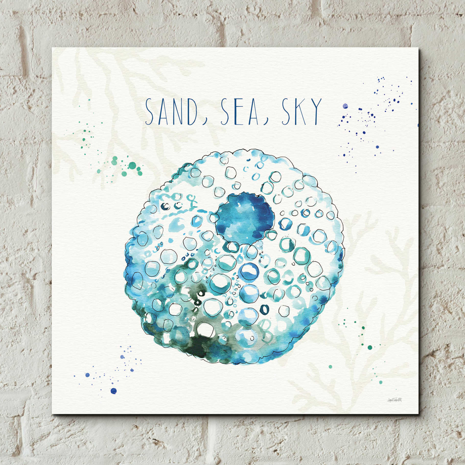 Epic Art 'Deep Sea VII' by Ann Tavoletti, Acrylic Glass Wall Art,12x12