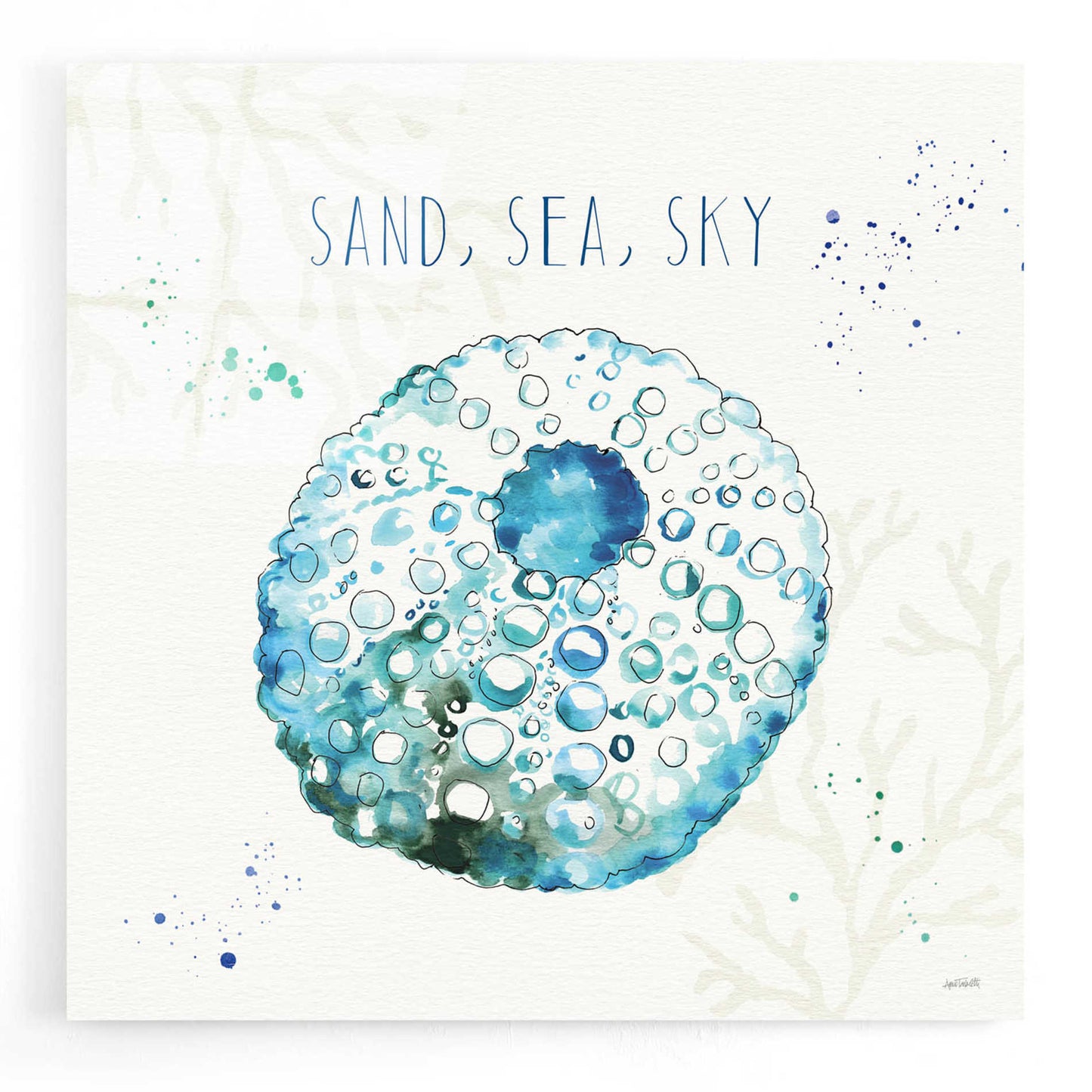 Epic Art 'Deep Sea VII' by Ann Tavoletti, Acrylic Glass Wall Art,12x12