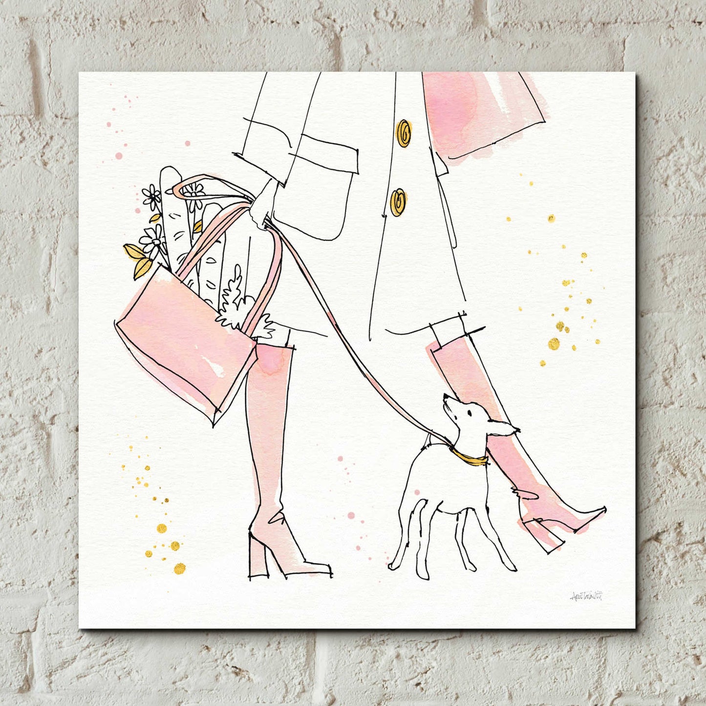 Epic Art 'Fashion Feet I' by Ann Tavoletti, Acrylic Glass Wall Art,12x12