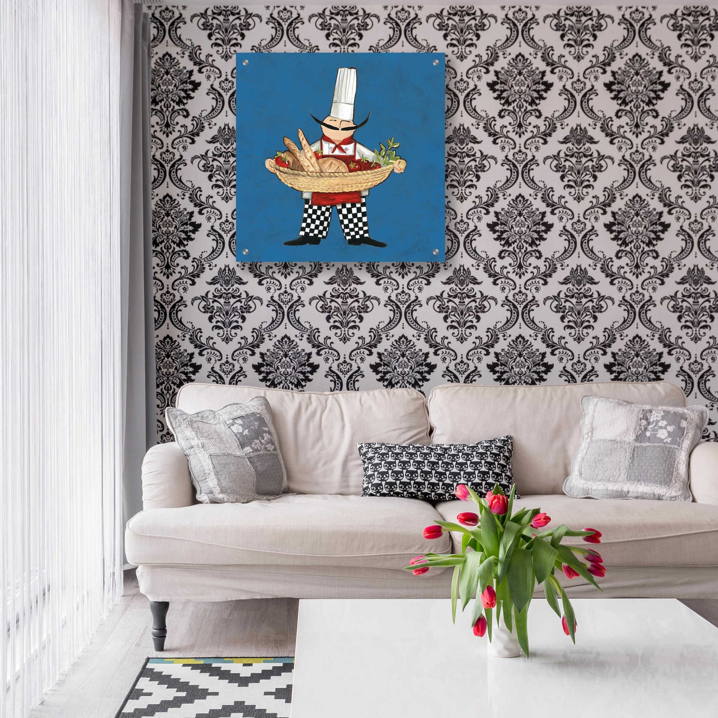 Epic Art 'Pane Chef in Color' by Ann Tavoletti, Acrylic Glass Wall Art,24x24