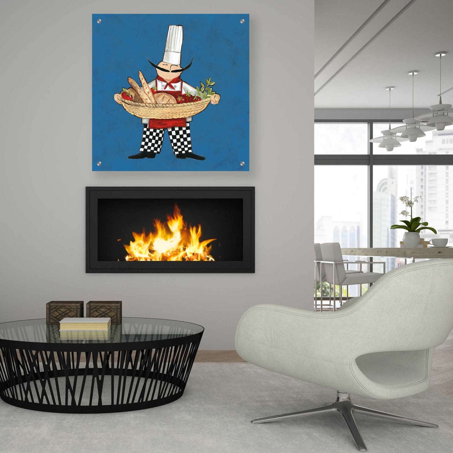 Epic Art 'Pane Chef in Color' by Ann Tavoletti, Acrylic Glass Wall Art,36x36
