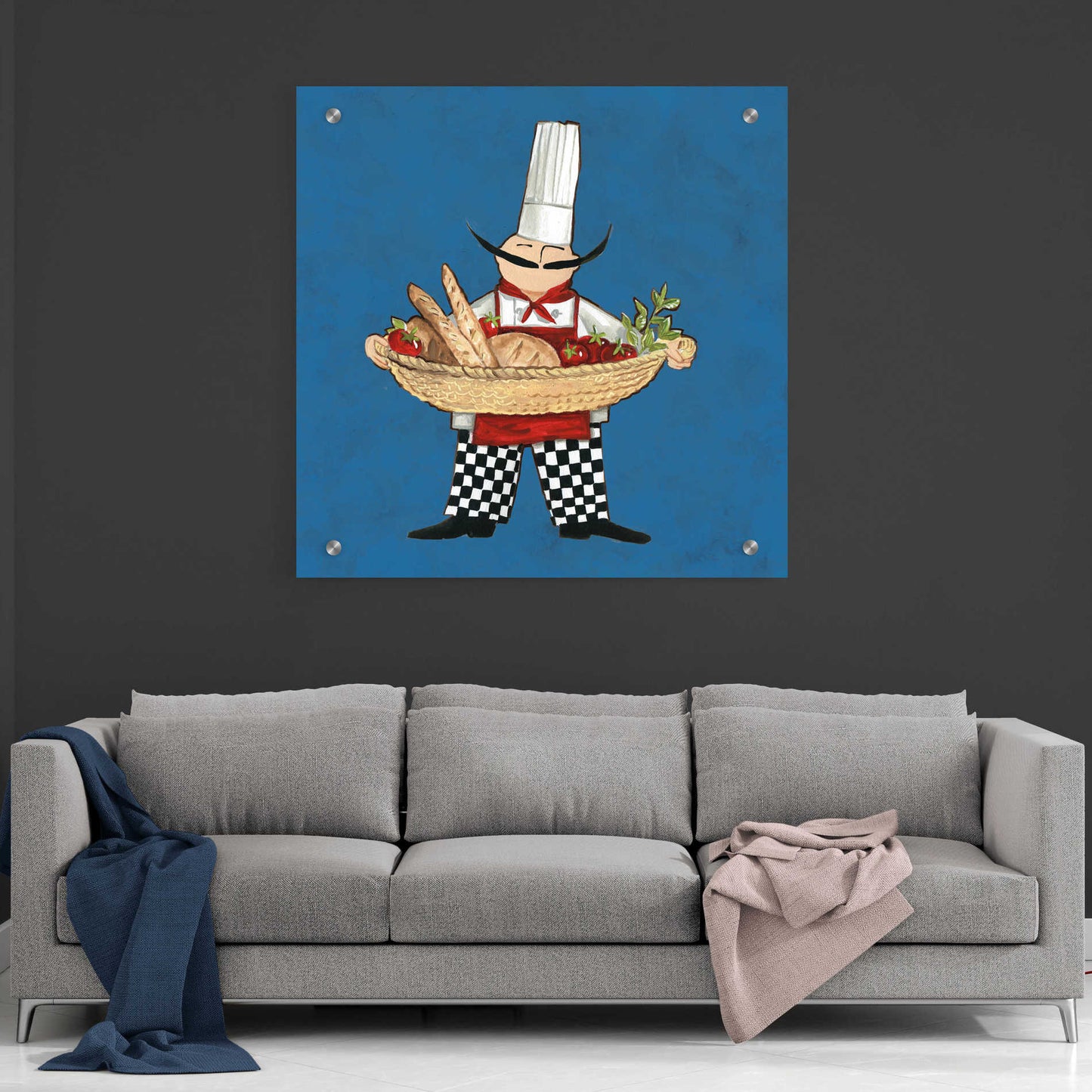 Epic Art 'Pane Chef in Color' by Ann Tavoletti, Acrylic Glass Wall Art,36x36