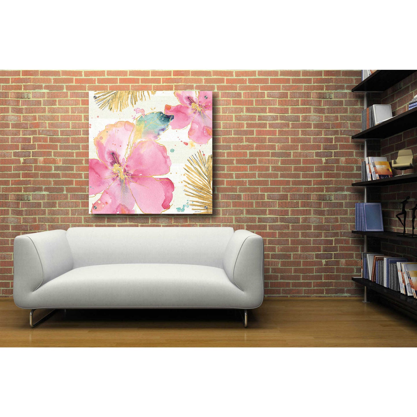 Epic Art 'Flamingo Fever VIII' by Ann Tavoletti, Acrylic Glass Wall Art,36x36