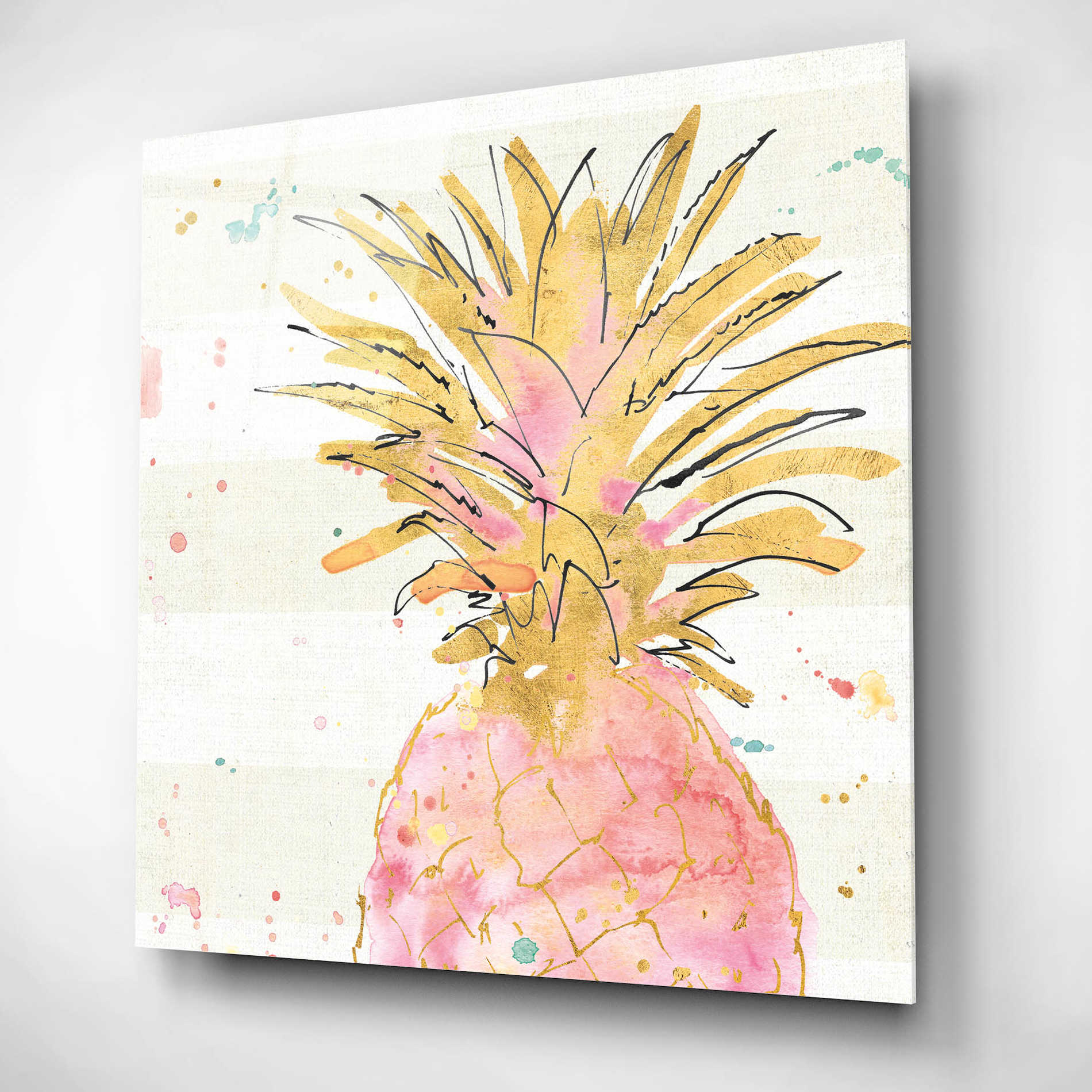 Epic Art 'Flamingo Fever V' by Ann Tavoletti, Acrylic Glass Wall Art,12x12