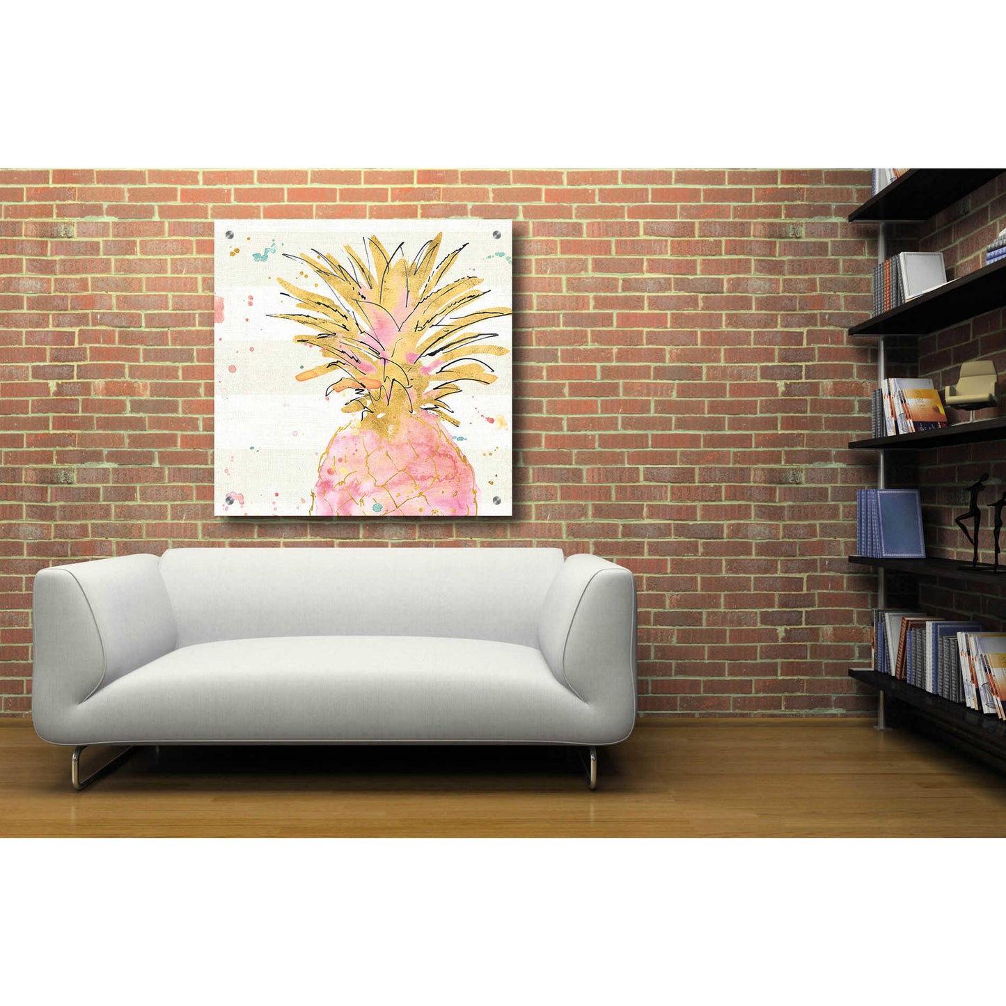 Epic Art 'Flamingo Fever V' by Ann Tavoletti, Acrylic Glass Wall Art,36x36