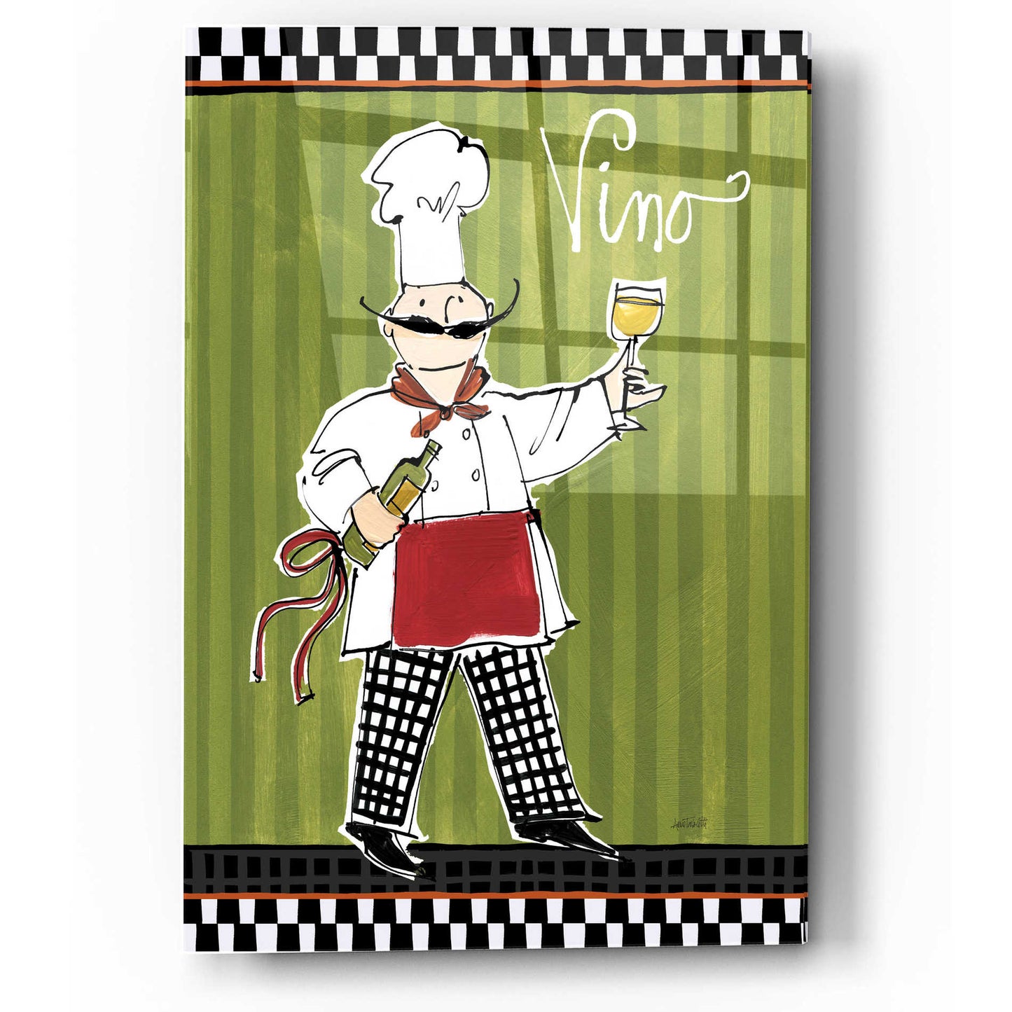 Epic Art 'Chefs on the Go IV' by Ann Tavoletti, Acrylic Glass Wall Art,12x16