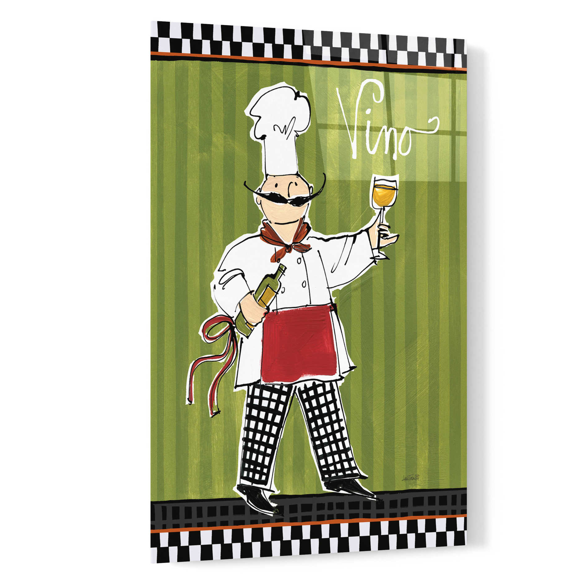Epic Art 'Chefs on the Go IV' by Ann Tavoletti, Acrylic Glass Wall Art,16x24
