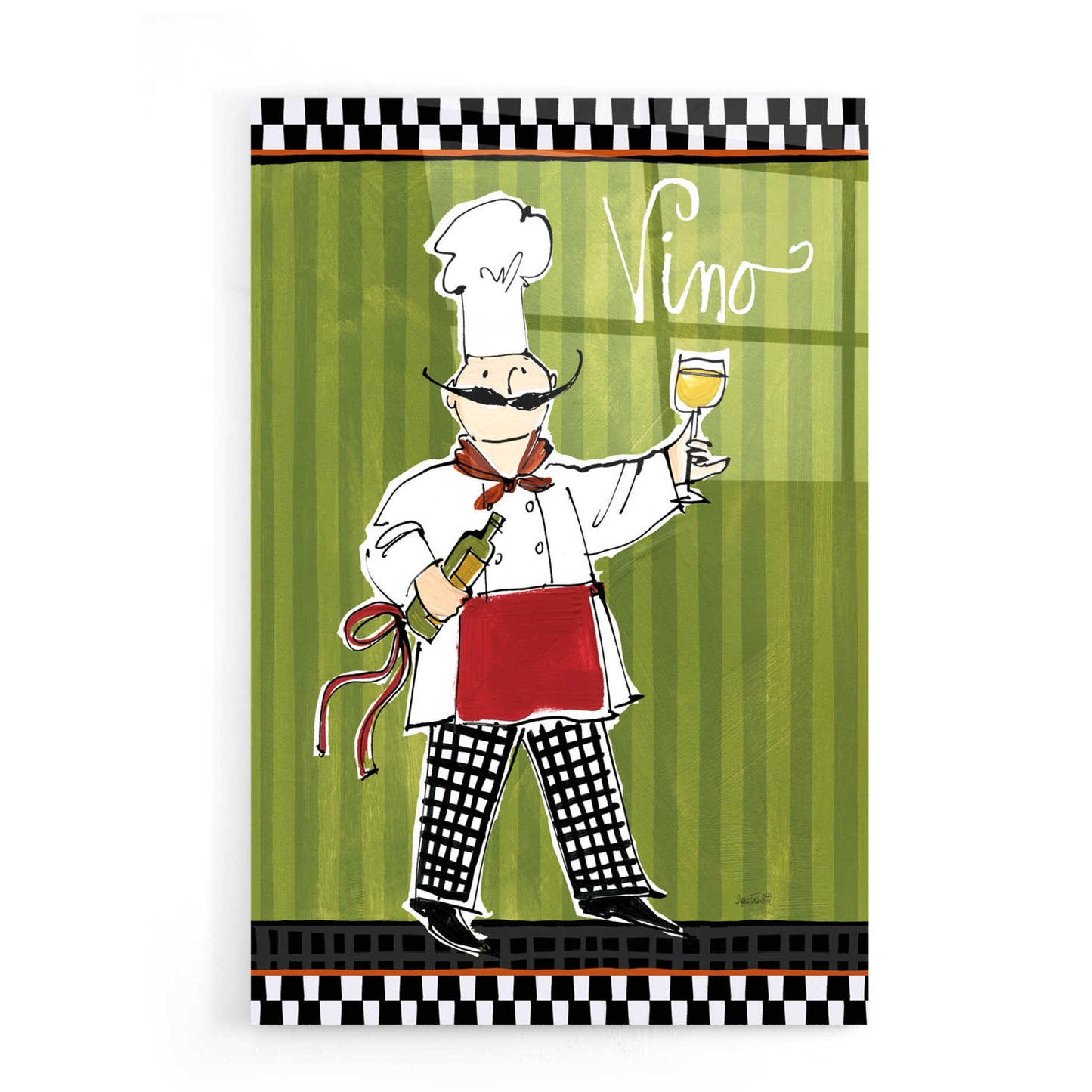 Epic Art 'Chefs on the Go IV' by Ann Tavoletti, Acrylic Glass Wall Art,16x24