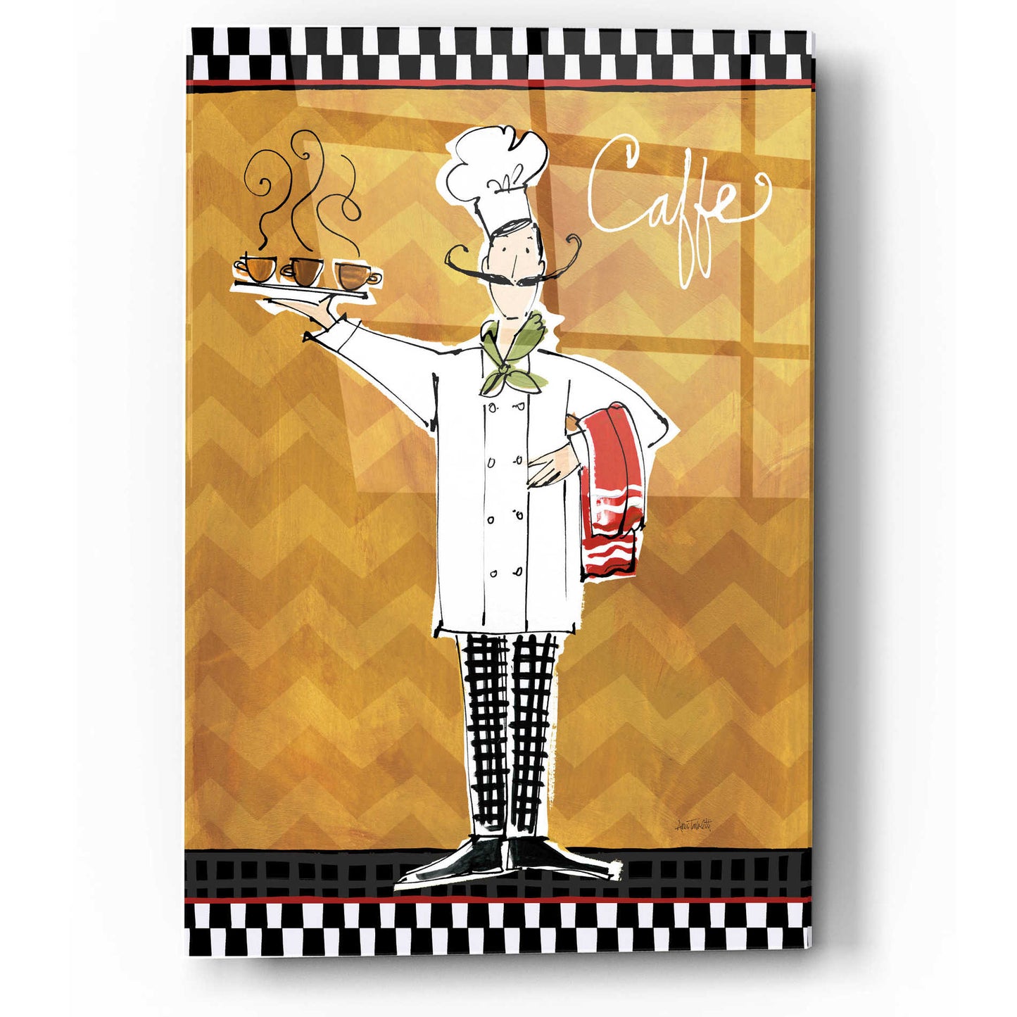 Epic Art 'Chefs on the Go II' by Ann Tavoletti, Acrylic Glass Wall Art,12x16
