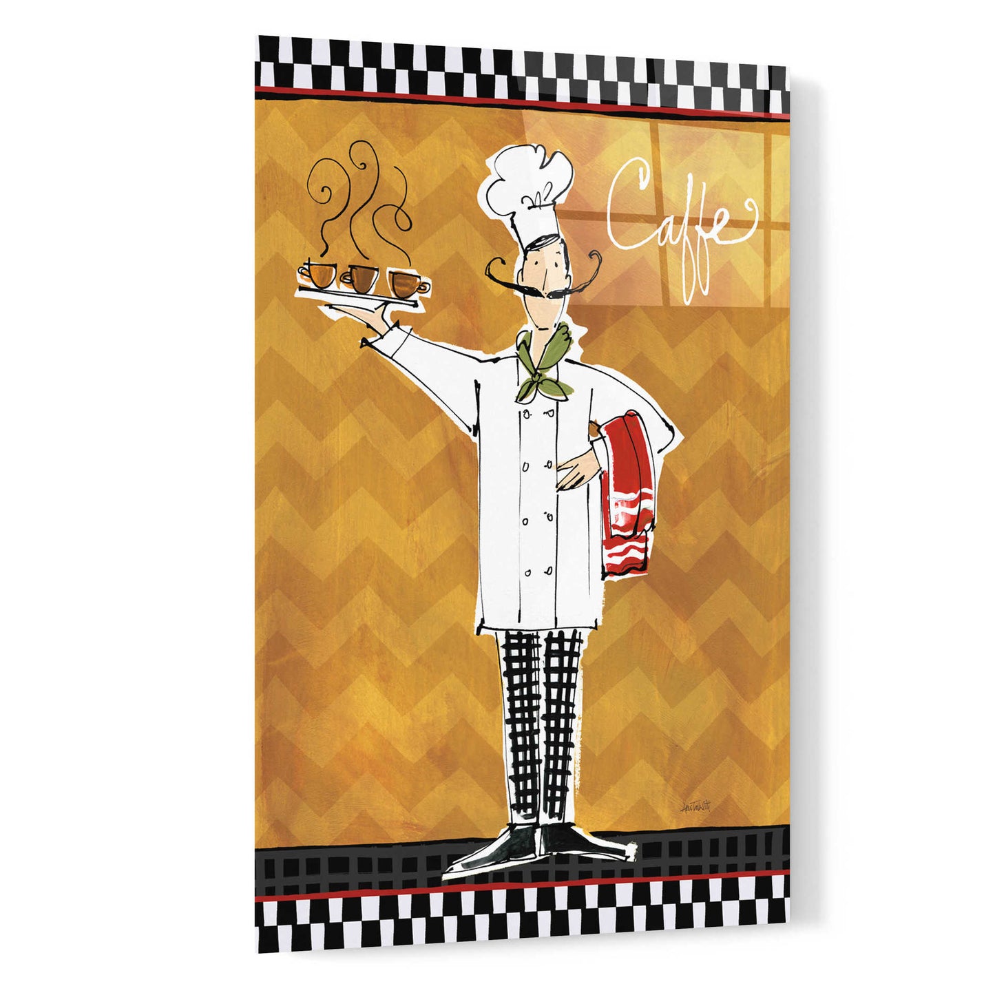 Epic Art 'Chefs on the Go II' by Ann Tavoletti, Acrylic Glass Wall Art,16x24