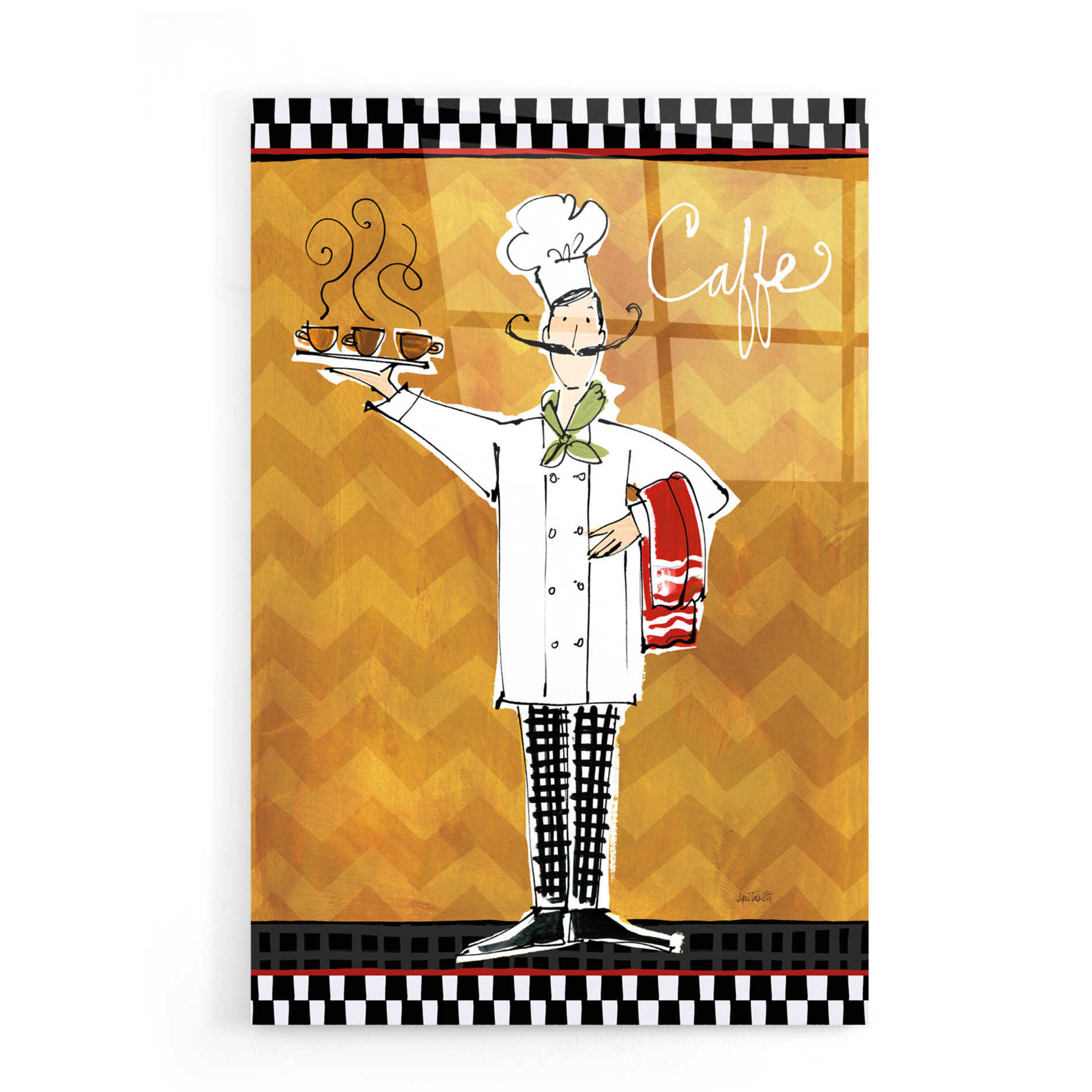 Epic Art 'Chefs on the Go II' by Ann Tavoletti, Acrylic Glass Wall Art,16x24