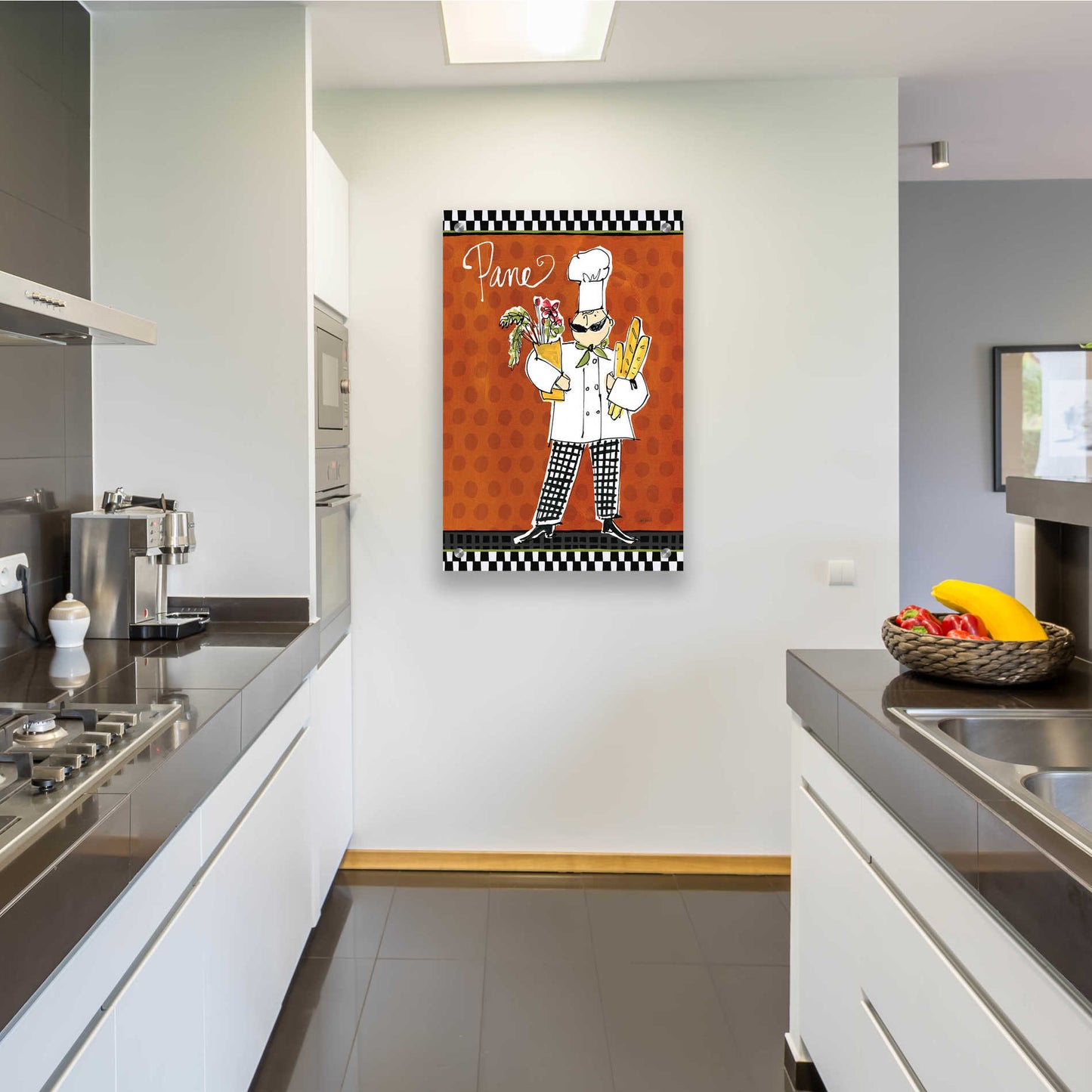 Epic Art 'Chefs on the Go III' by Ann Tavoletti, Acrylic Glass Wall Art,24x36