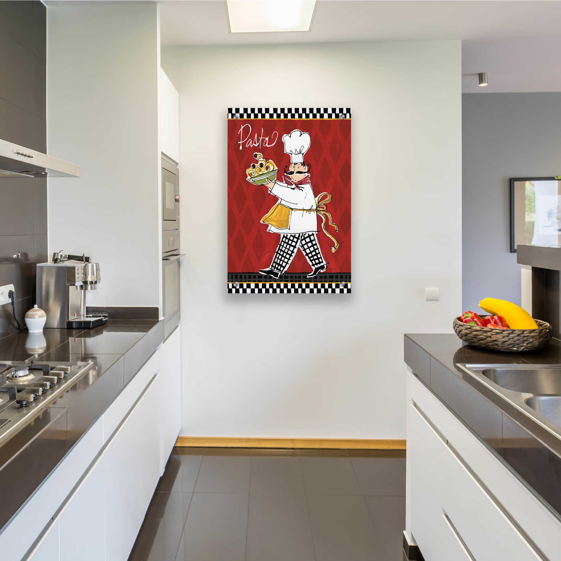 Epic Art 'Chefs on the Go I' by Ann Tavoletti, Acrylic Glass Wall Art,24x36