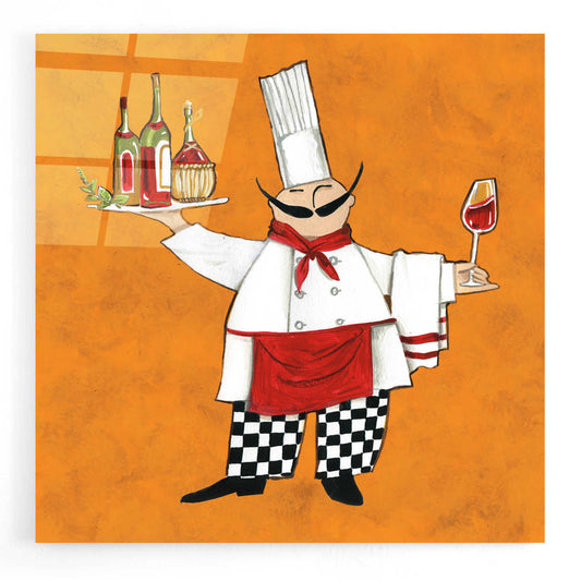 Epic Art 'Vino Chef in Color' by Ann Tavoletti, Acrylic Glass Wall Art