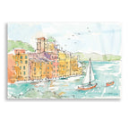 Epic Art 'Portofino II' by Ann Tavoletti, Acrylic Glass Wall Art