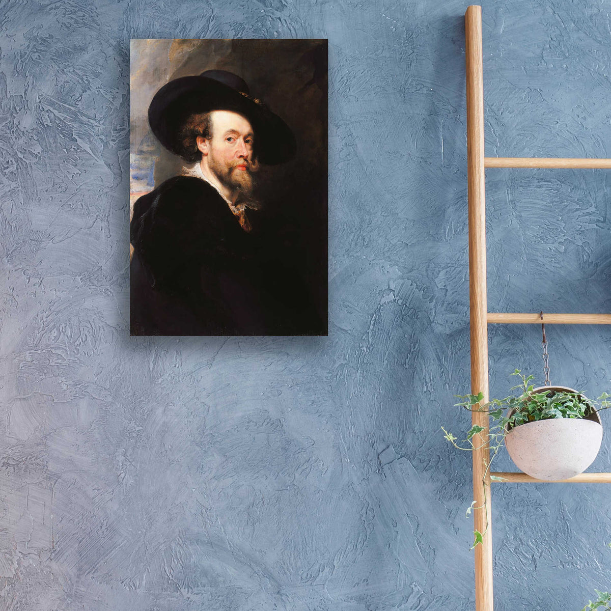Epic Art 'Self Portrait' by Peter Paul Rubens, Acrylic Glass Wall Art,16x24