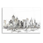 Epic Art 'Skyline Sketches III' by Ann Tavoletti, Acrylic Glass Wall Art