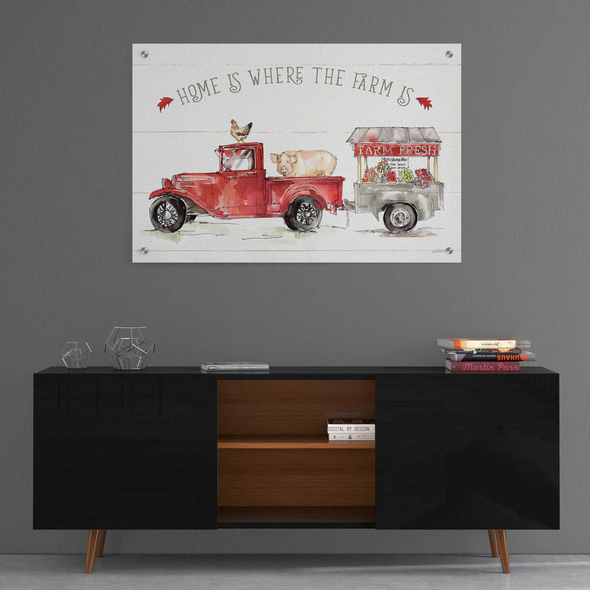 Epic Art 'Country Life I' by Ann Tavoletti, Acrylic Glass Wall Art,36x24