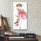 Epic Art 'Floral Figures V' by Ann Tavoletti, Acrylic Glass Wall Art,12x24