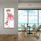 Epic Art 'Floral Figures V' by Ann Tavoletti, Acrylic Glass Wall Art,24x48