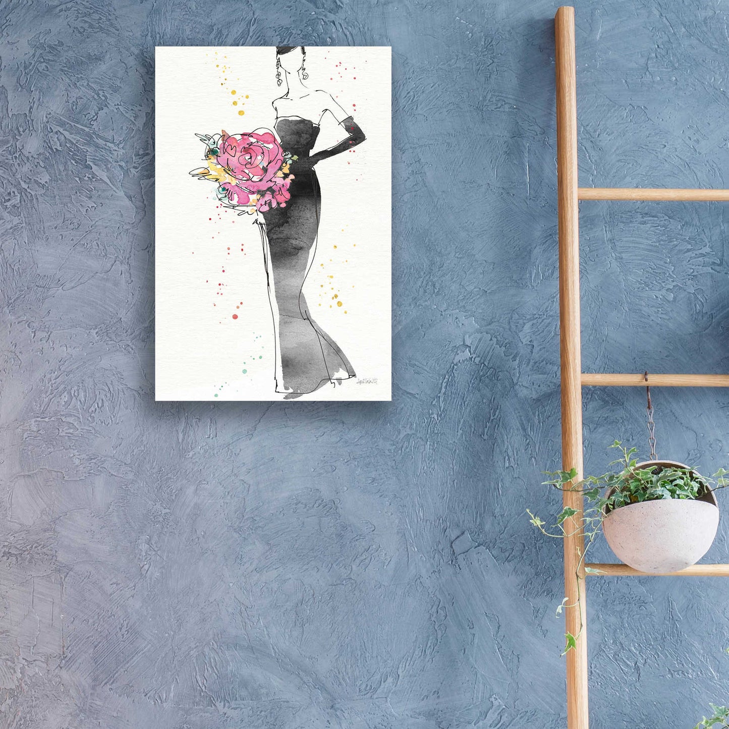 Epic Art 'Floral Fashion III' by Ann Tavoletti, Acrylic Glass Wall Art,16x24