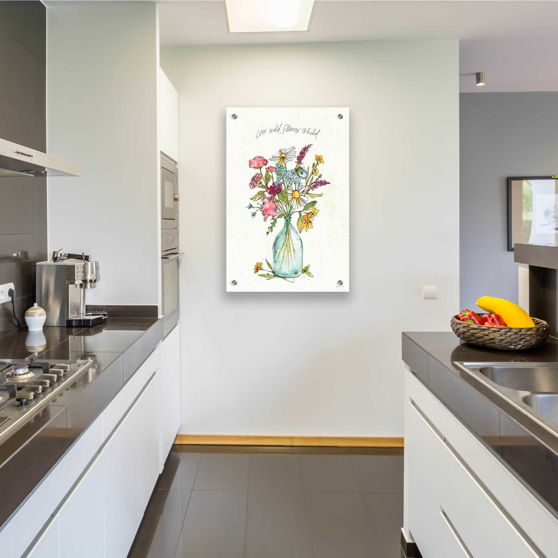 Epic Art 'Simply Petals II' by Ann Tavoletti, Acrylic Glass Wall Art,24x36