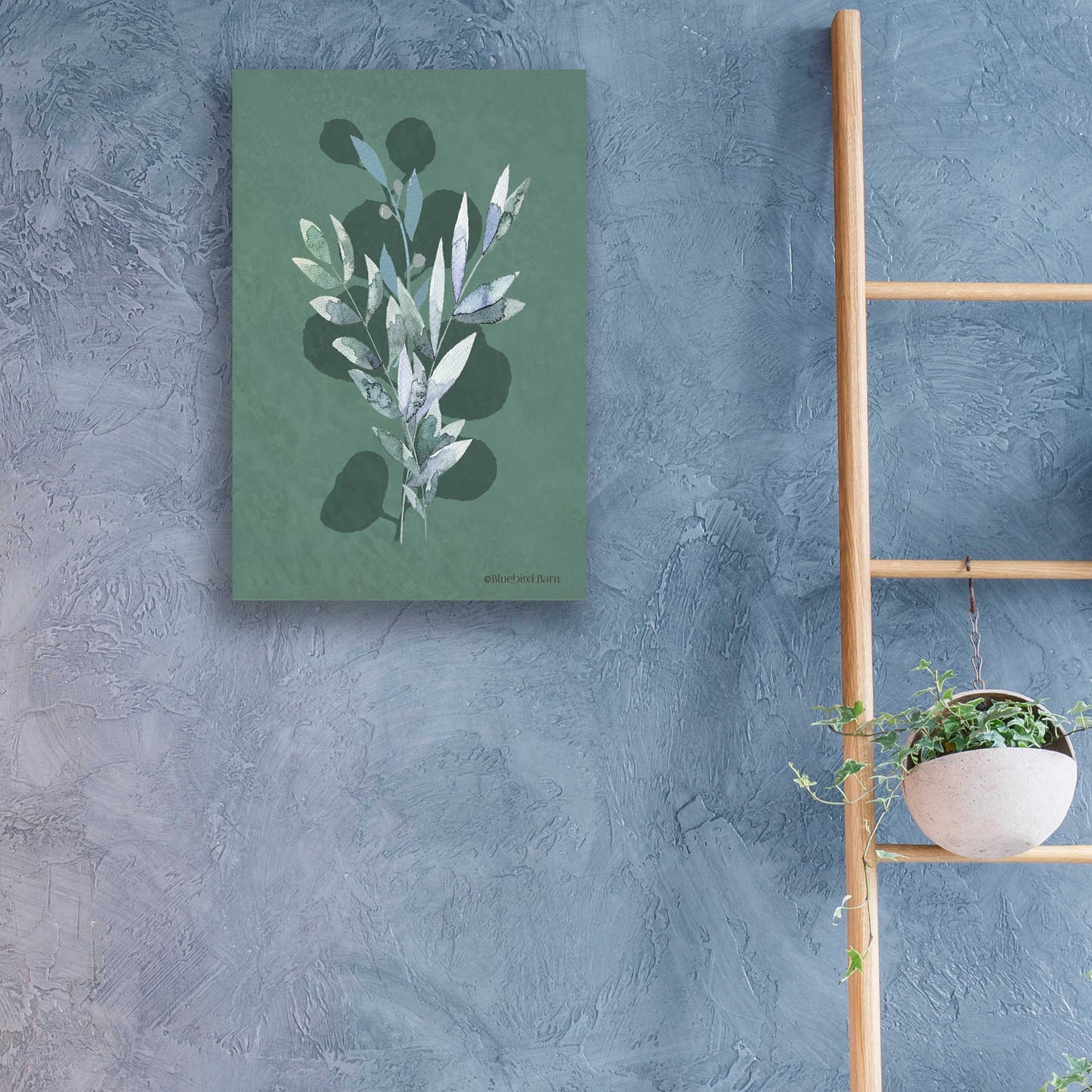 Epic Art 'Watercolor Greenery Series Dark I' by Bluebird Barn, Acrylic Glass Wall Art,16x24