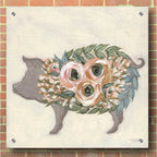 Epic Art 'Alice the Pig' by Michele Norman, Acrylic Glass Wall Art,36x36