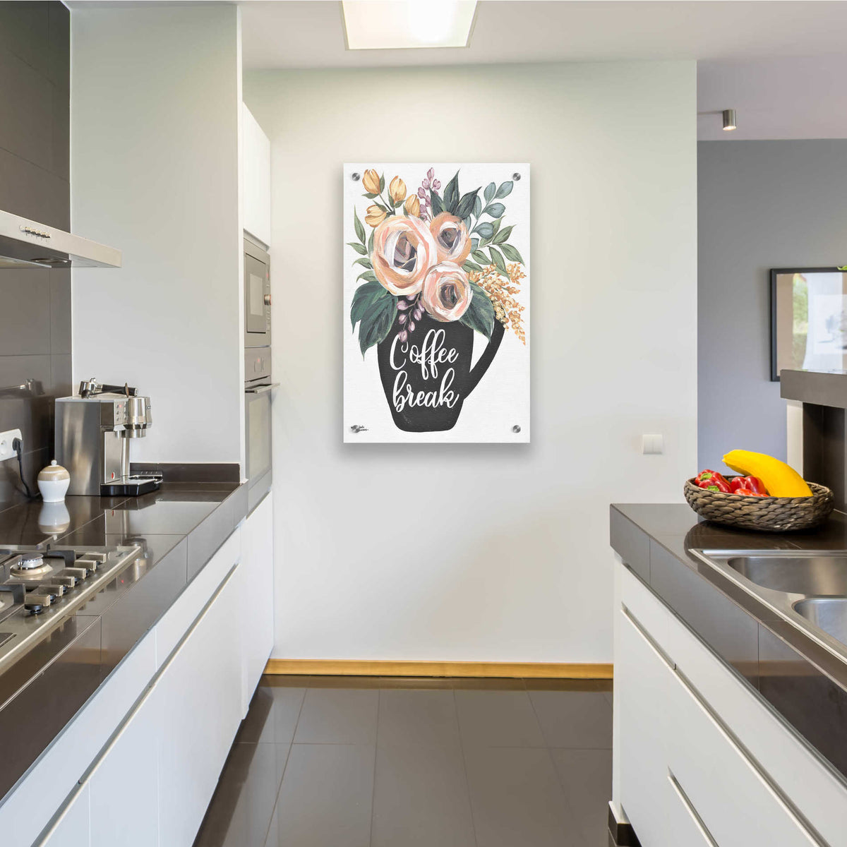 Epic Art 'Coffee Break' by Michele Norman, Acrylic Glass Wall Art,24x36