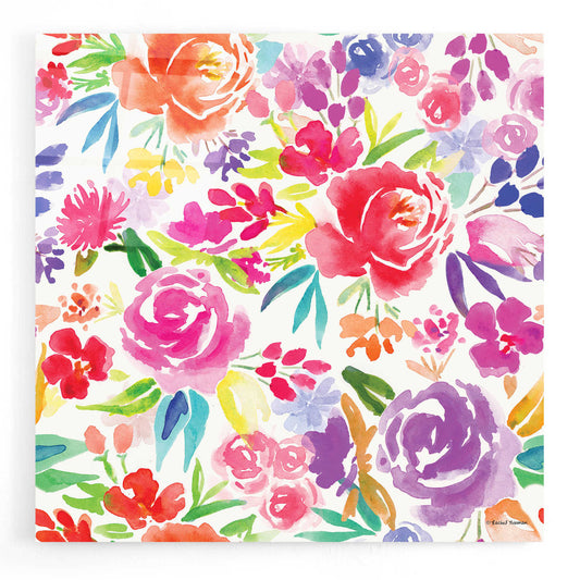 Epic Art 'Vibrant Floral Pattern' by Rachel Nieman, Acrylic Glass Wall Art