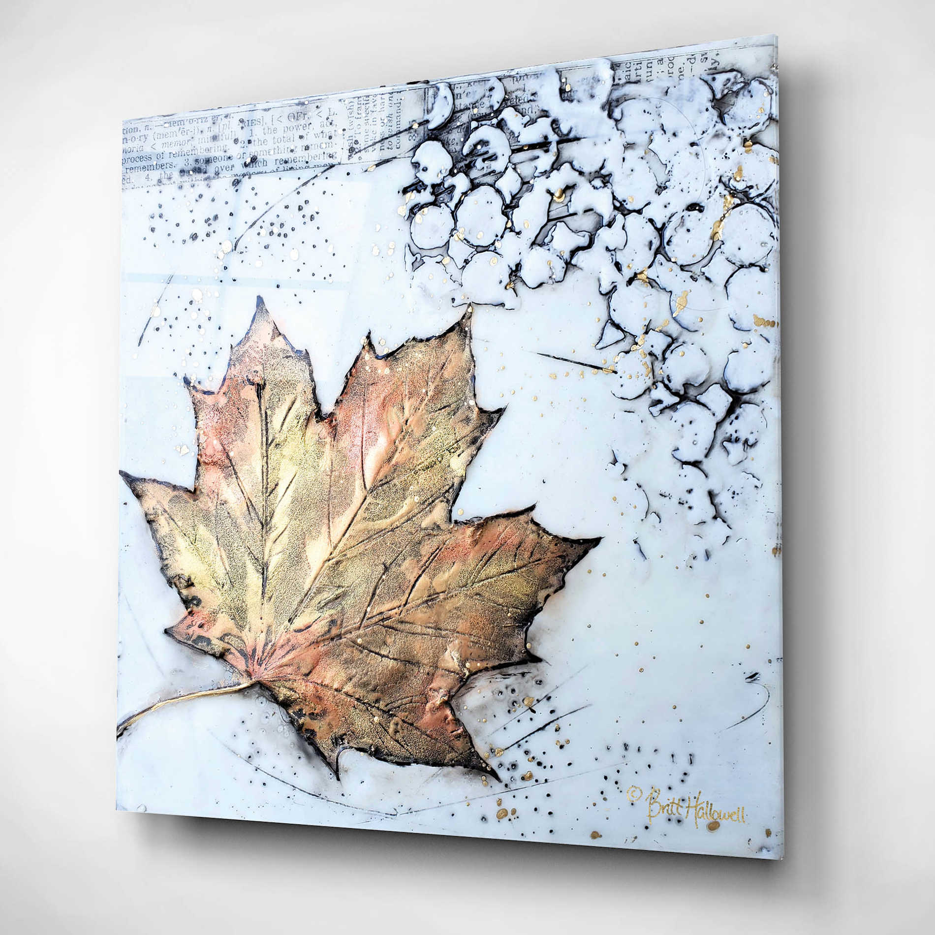 Epic Art 'Channeling Fall 1' by Britt Hallowell, Acrylic Glass Wall Art,12x12