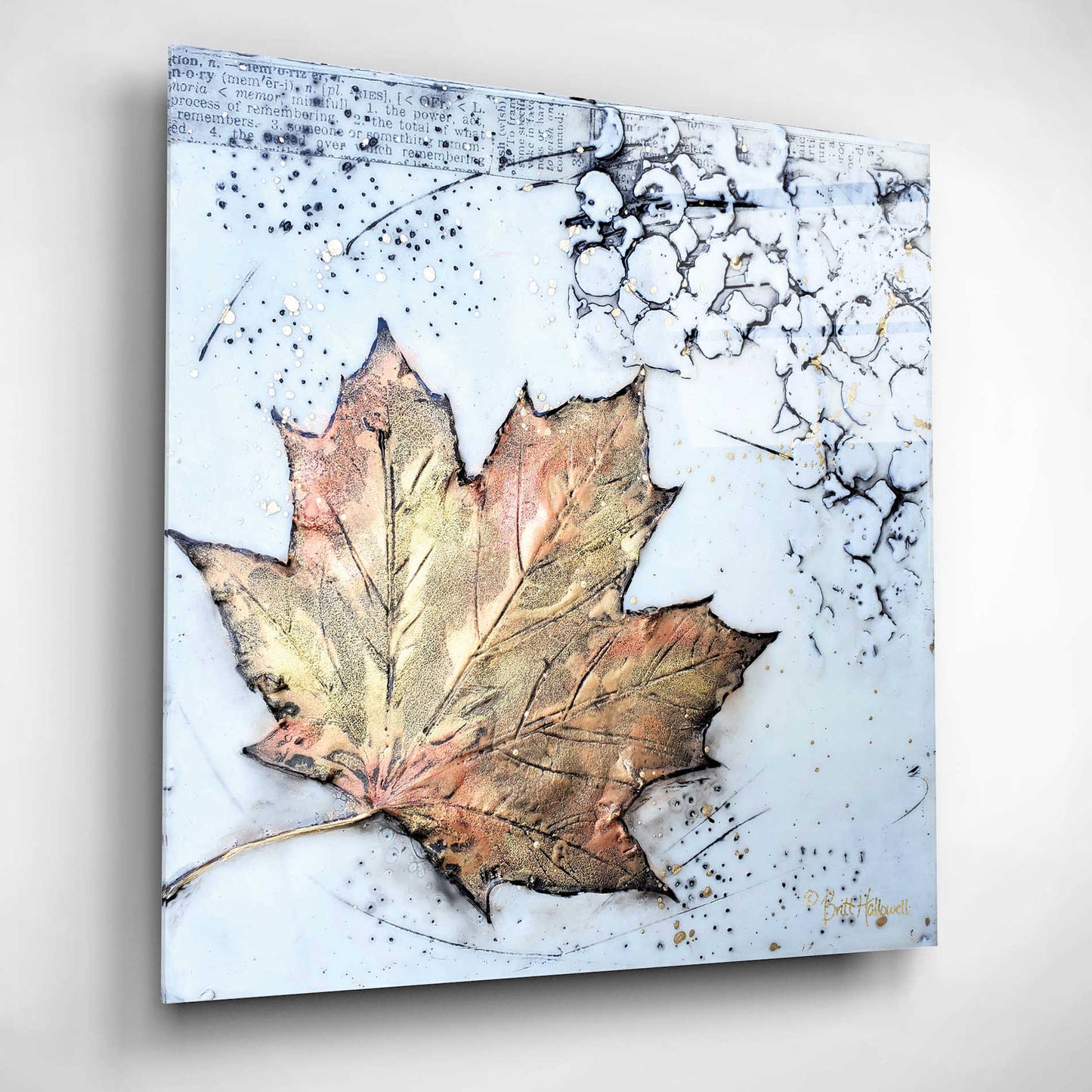 Epic Art 'Channeling Fall 1' by Britt Hallowell, Acrylic Glass Wall Art,12x12