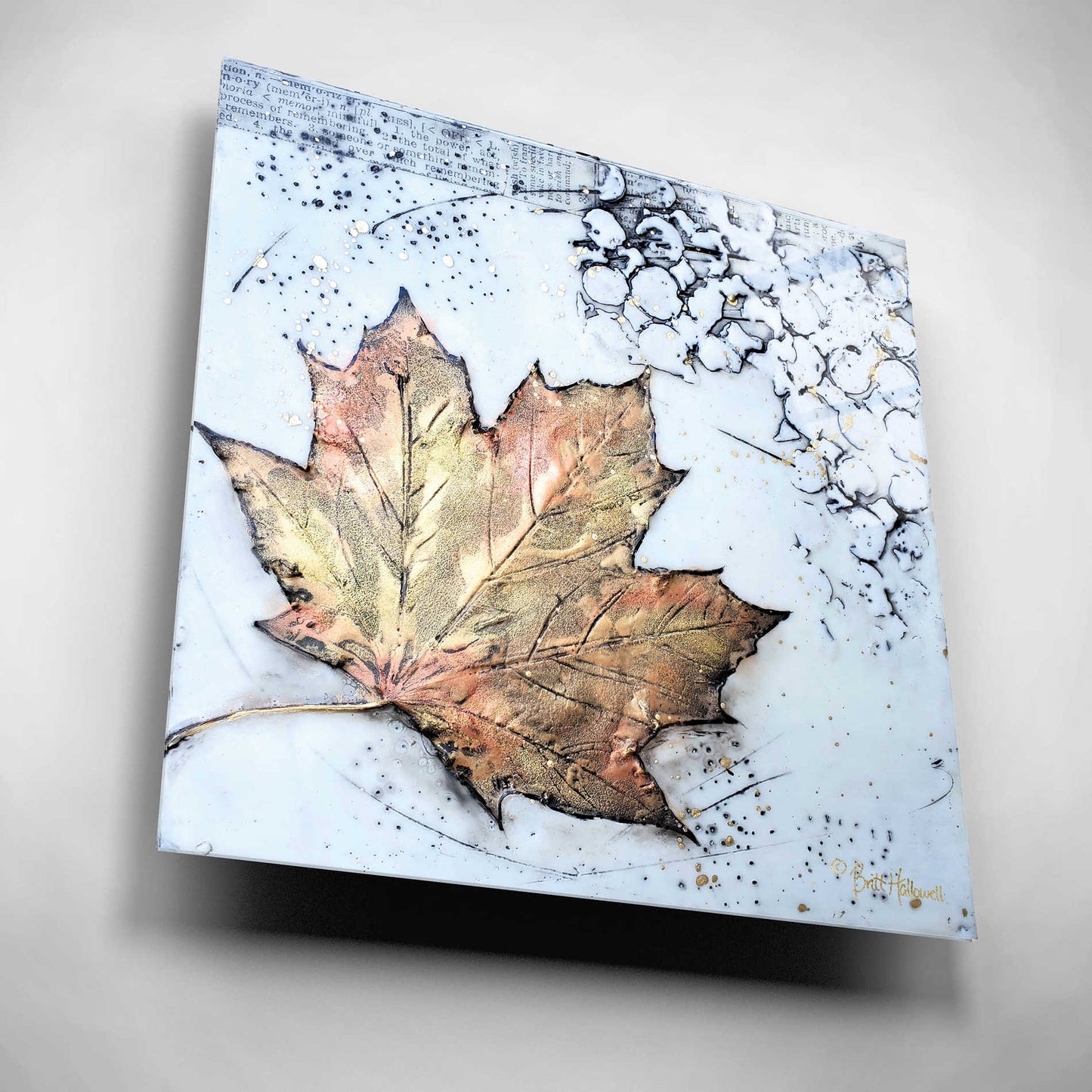 Epic Art 'Channeling Fall 1' by Britt Hallowell, Acrylic Glass Wall Art,12x12