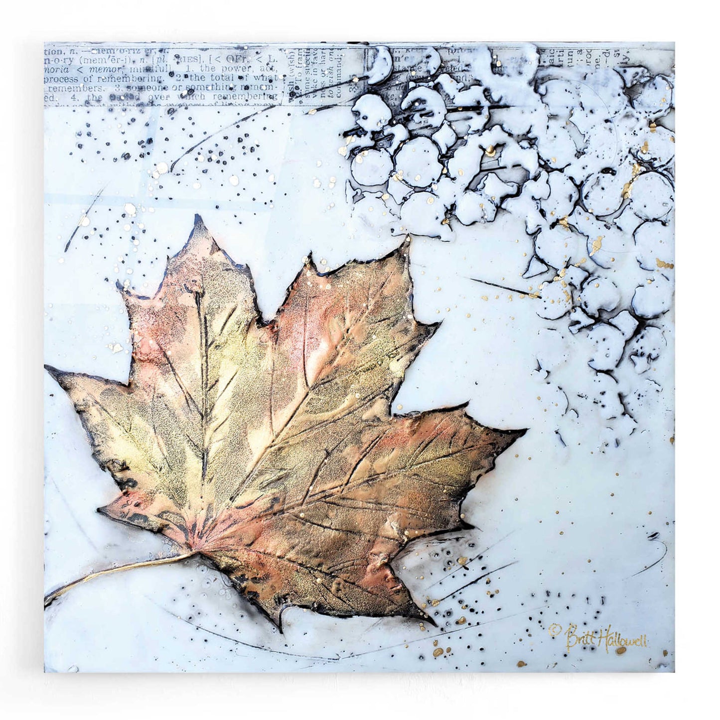 Epic Art 'Channeling Fall 1' by Britt Hallowell, Acrylic Glass Wall Art,12x12