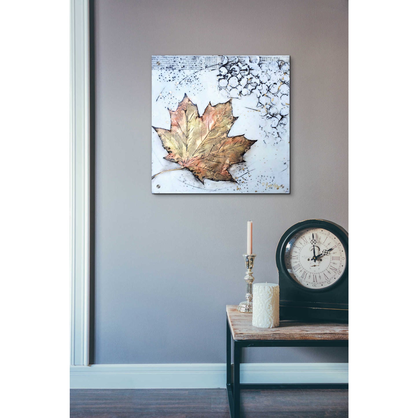 Epic Art 'Channeling Fall 1' by Britt Hallowell, Acrylic Glass Wall Art,24x24