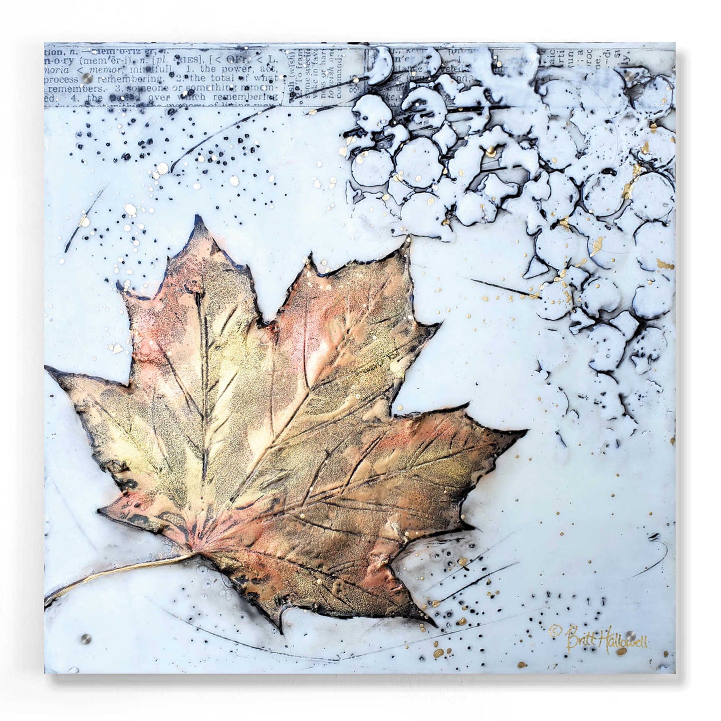 Epic Art 'Channeling Fall 1' by Britt Hallowell, Acrylic Glass Wall Art,24x24