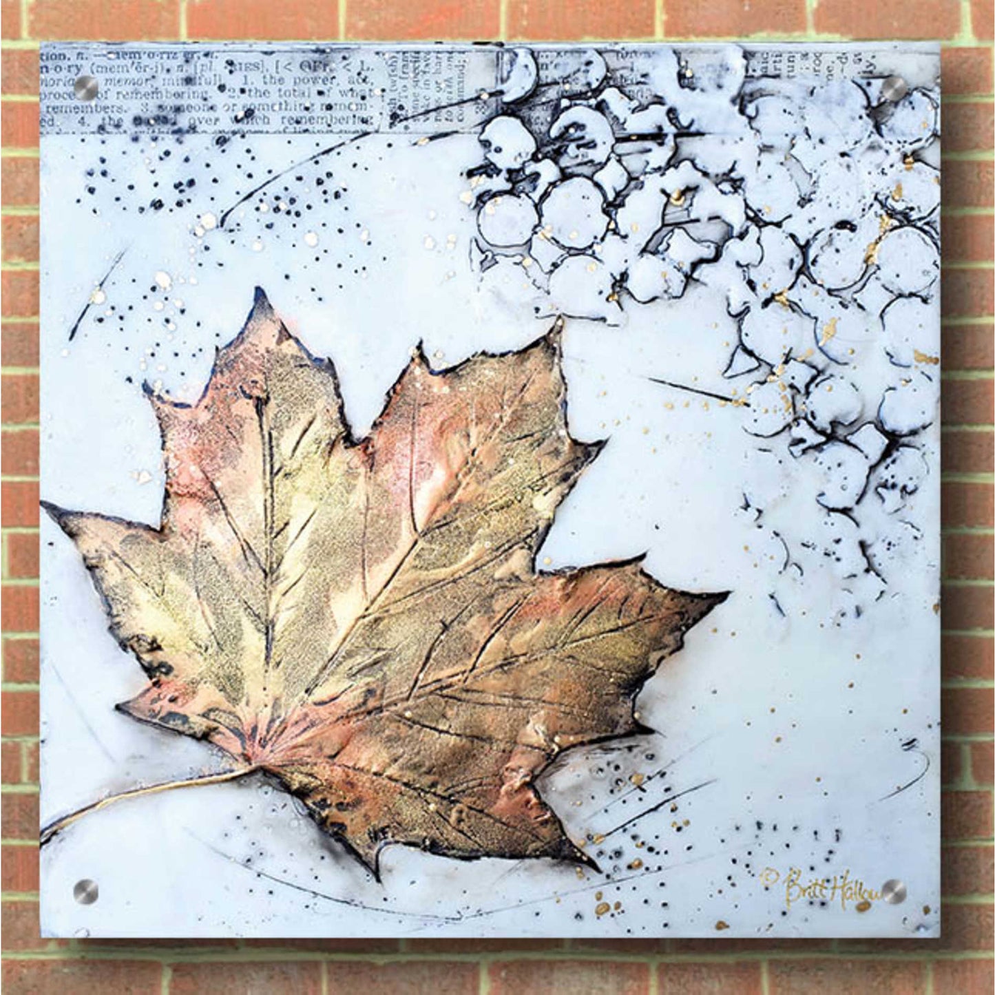 Epic Art 'Channeling Fall 1' by Britt Hallowell, Acrylic Glass Wall Art,36x36